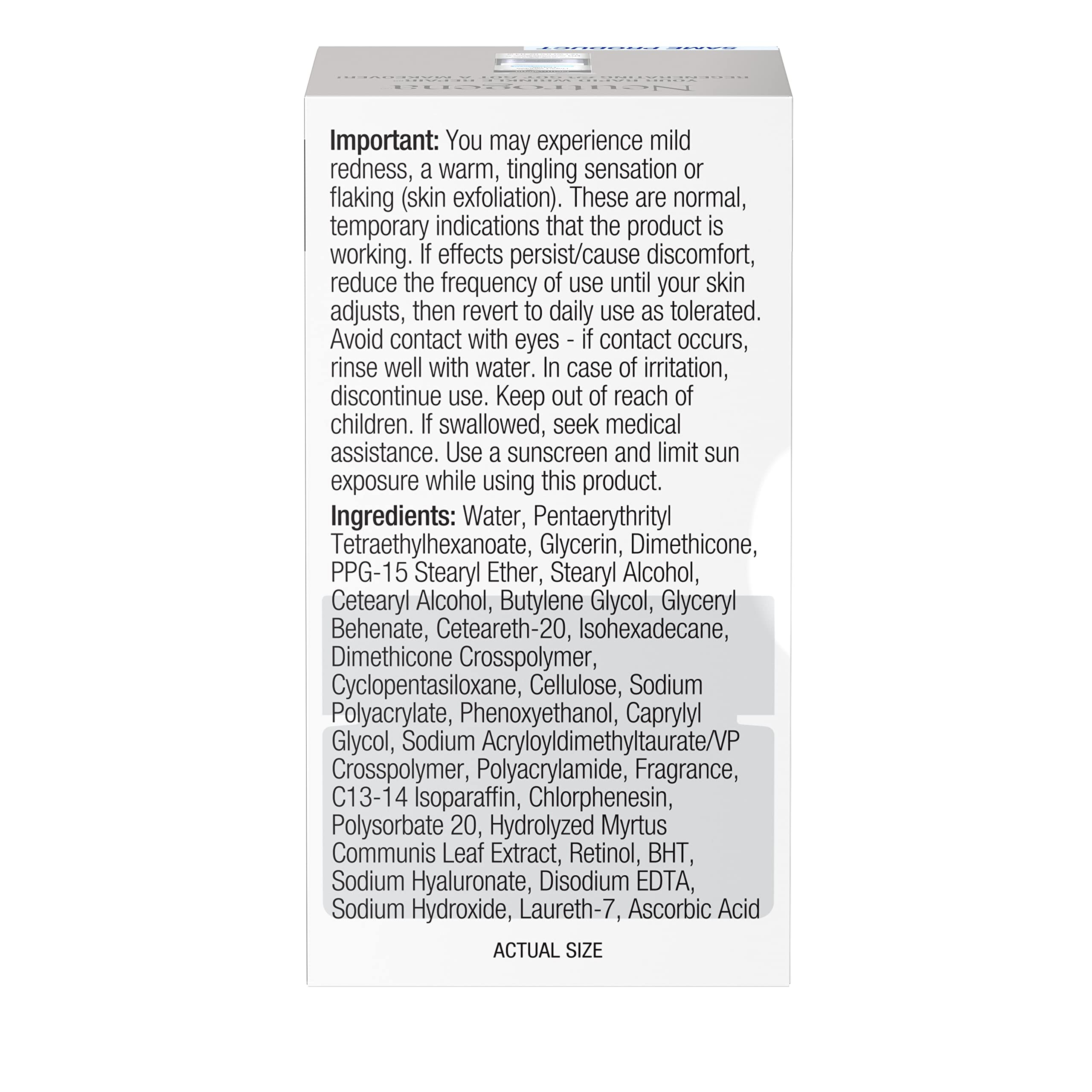 Neutrogena Rapid Wrinkle Repair Retinol Regenerating Cream, 0.5 Oz Mini (Pack of 3)