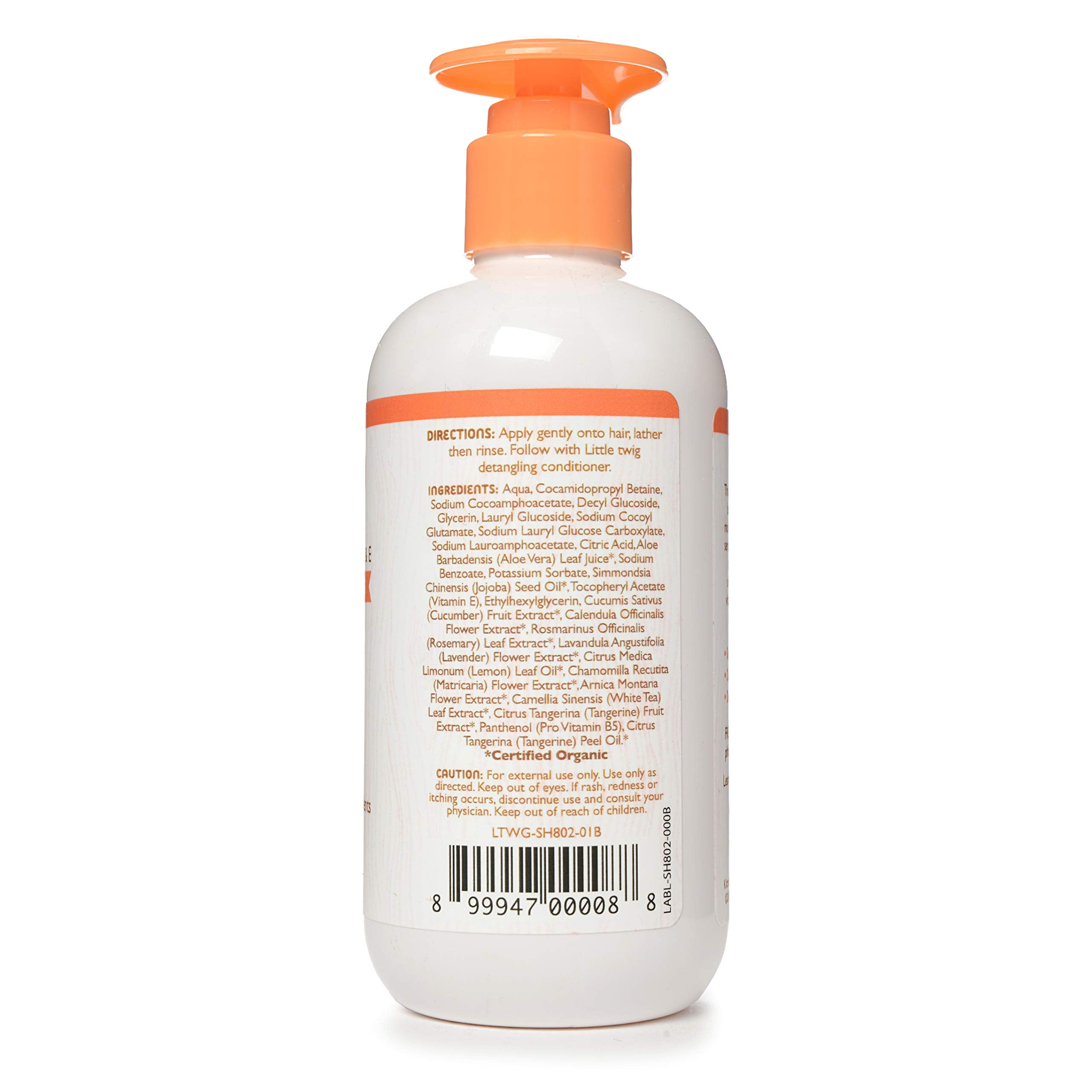 Little Twig Shampoo, Natural Plant Derived Formula, Tangerine, 8.5 fl oz.