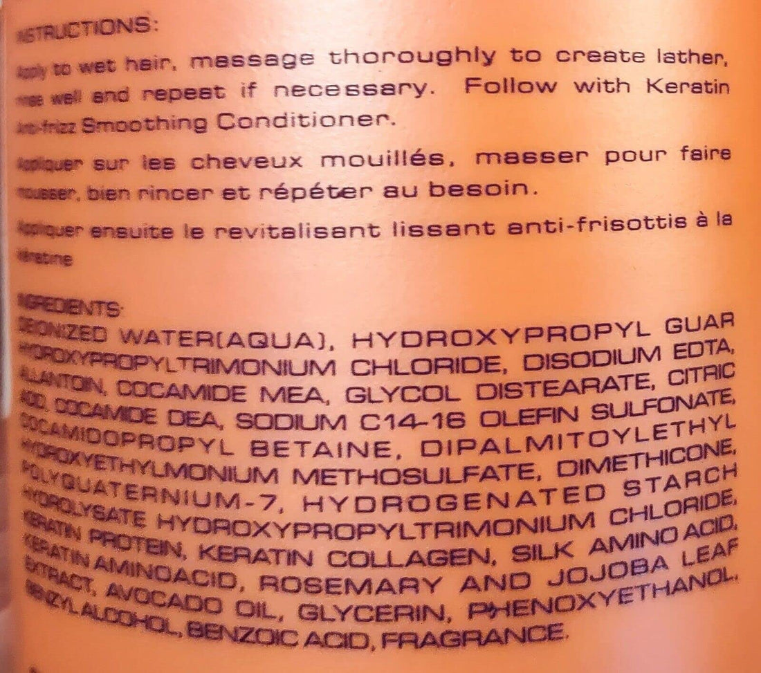 Bio PureOils Keratin Anti-Frizz Smoothing Shampoo