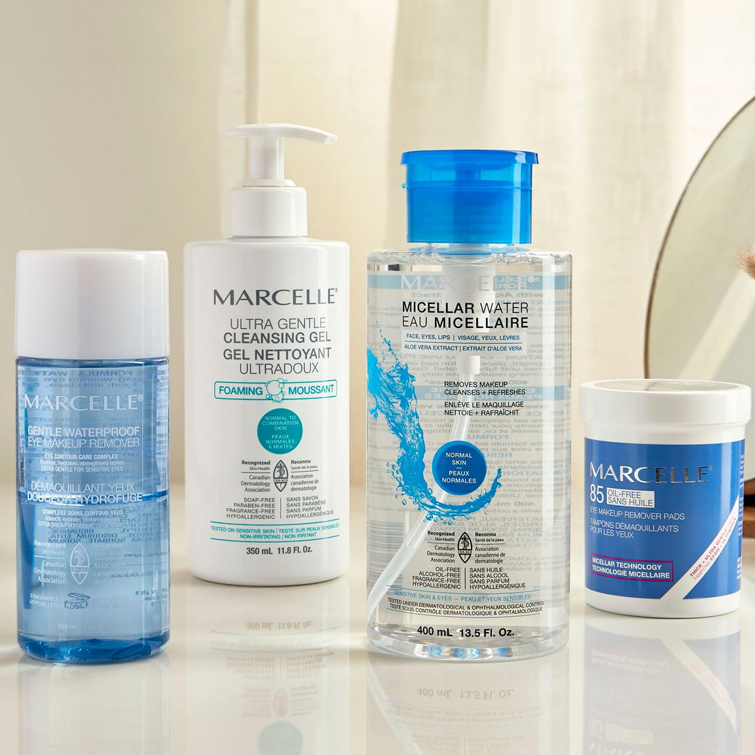 Marcelle Hypoallergenic and Fragrance-Free Oil-Free Eye Makeup Remover Pads - 85 pads