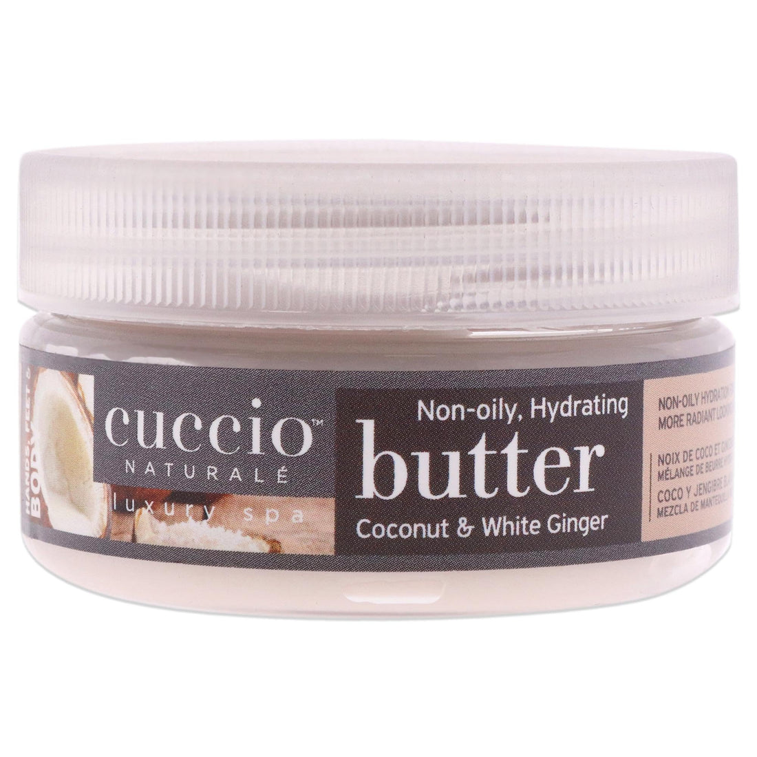 Cuccio Coconut & White Ginger Baby Butter 1.5Oz 6 Piece Tower