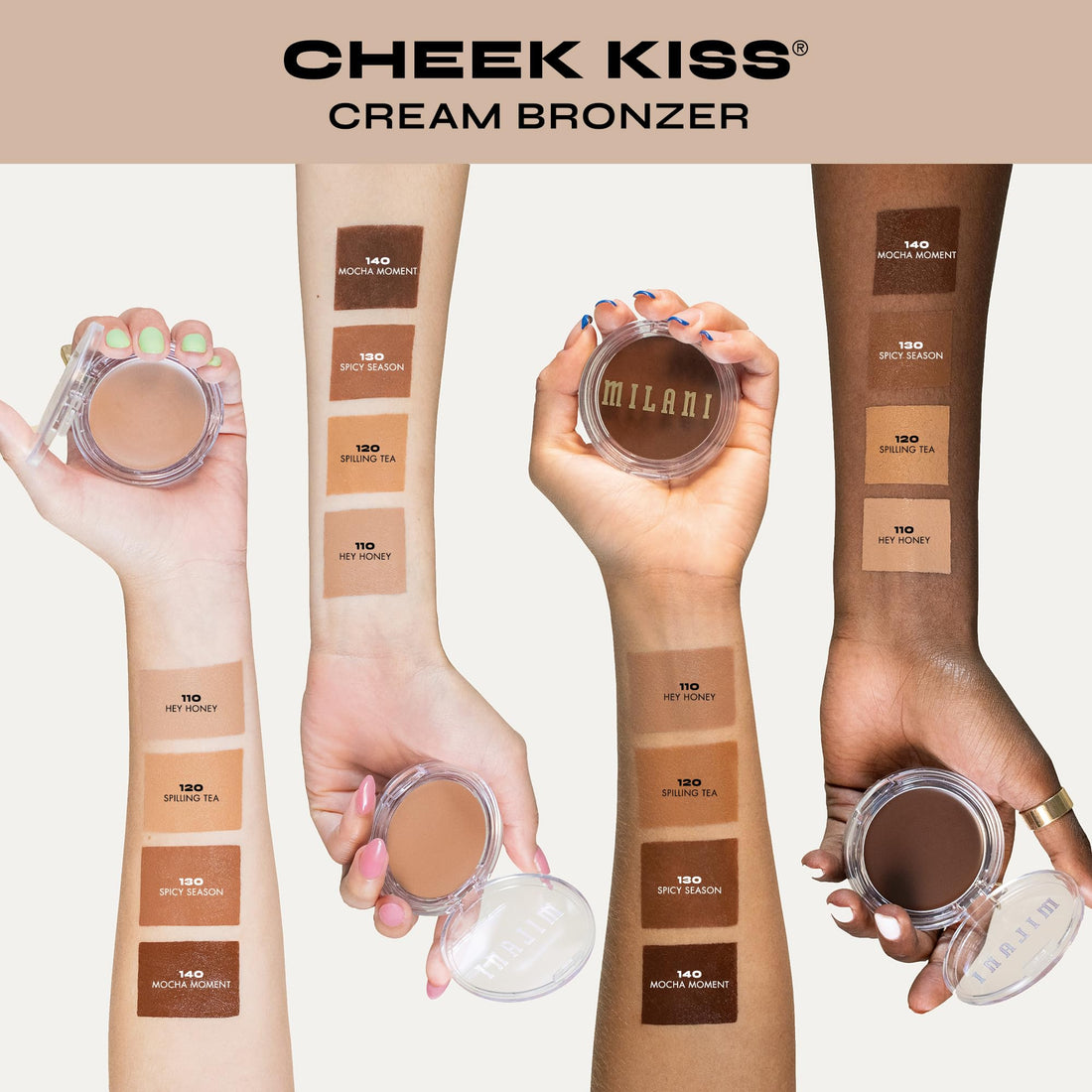 Milani Cheek Kiss Cream Bronzer- 140 Mocha Moment