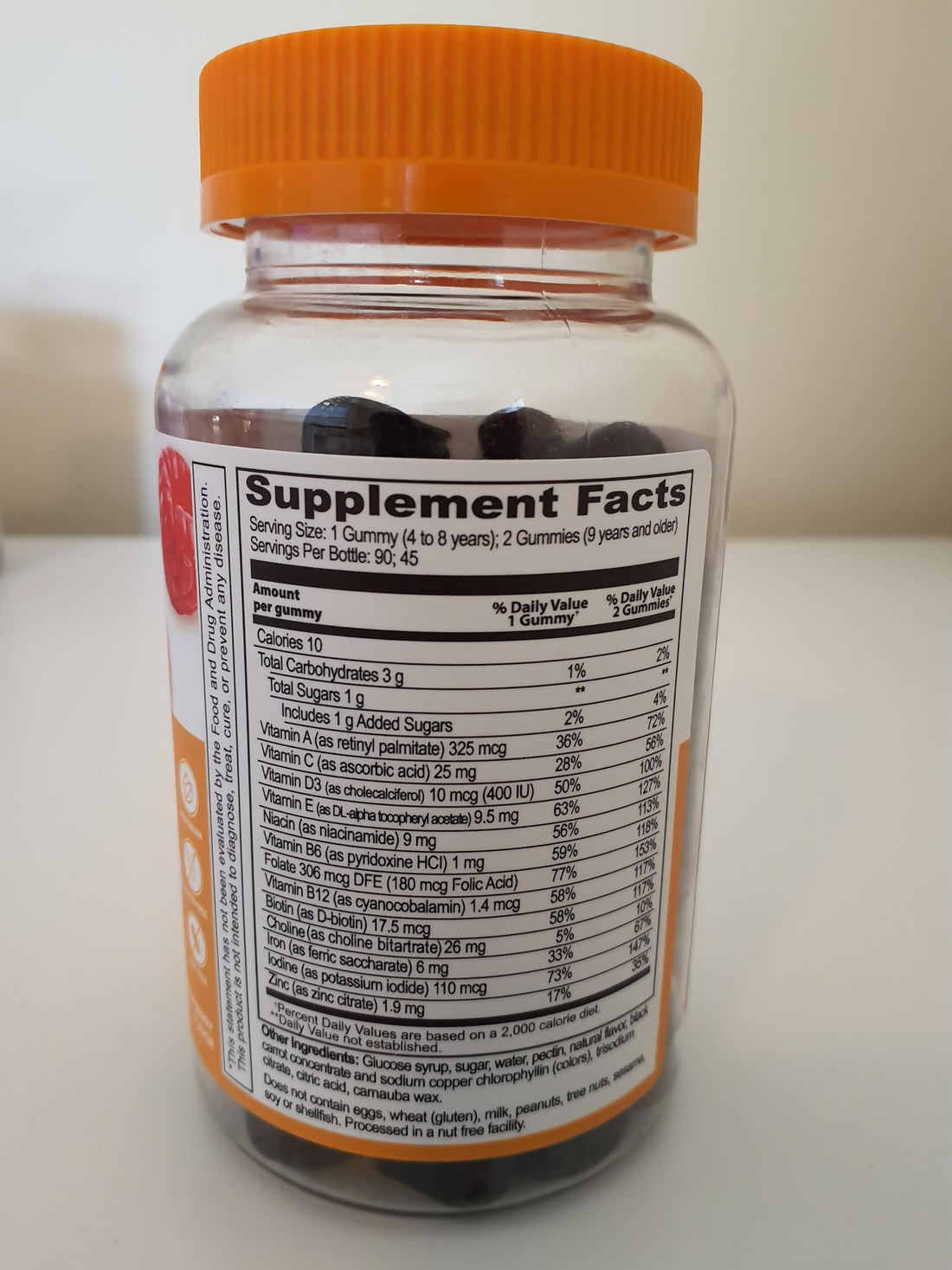 Lifeable Kids Multivitamin with Iron Gummies | Great Tasting Vitamins for Kids | Vegetarian Non-GMO Childrens Multivitamin | 90 Gummies