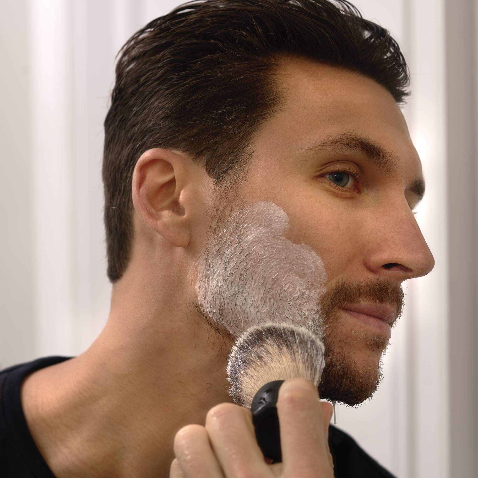 Tweezerman Shave Brush and Stand, 2.350 Ounce