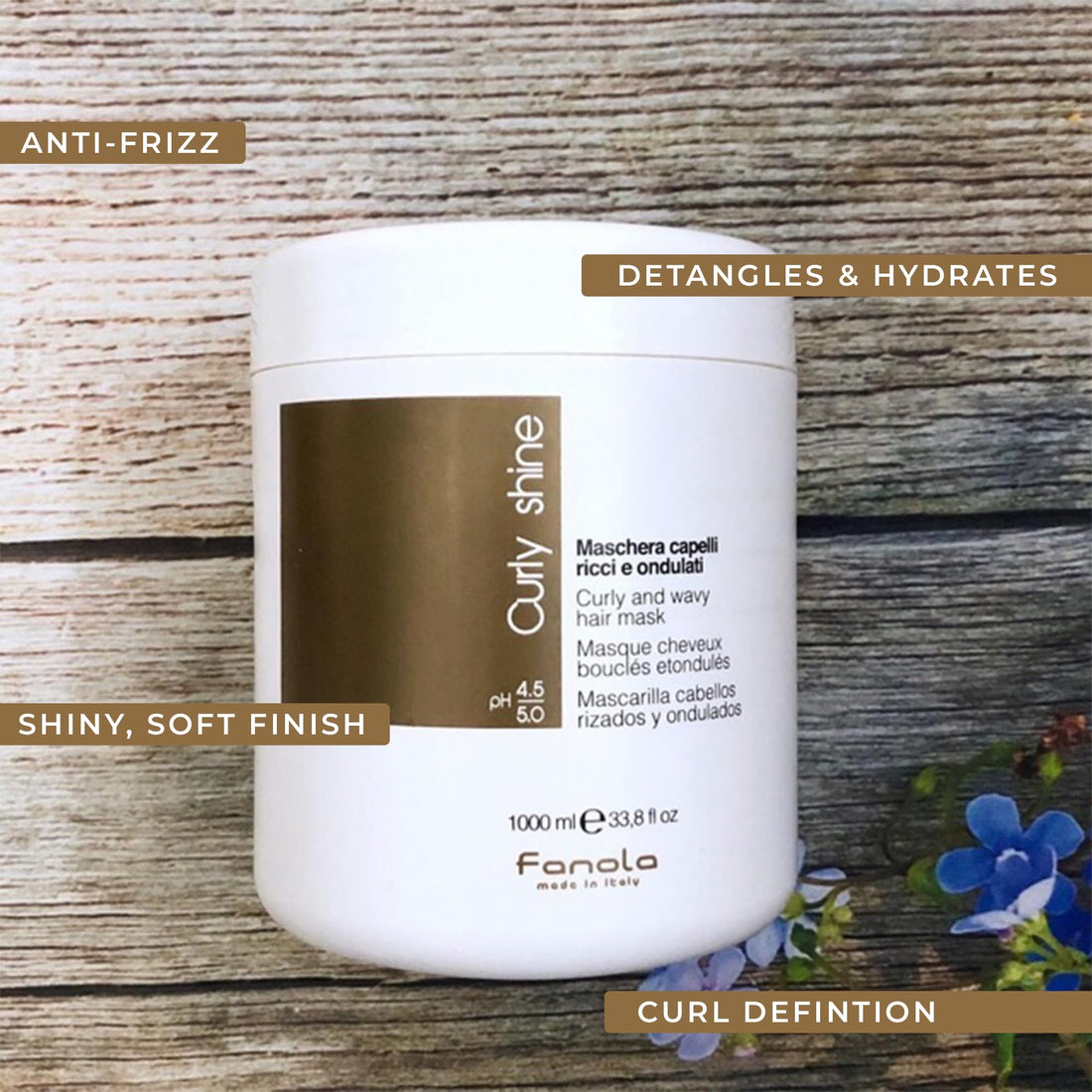 Fanola Curly Shine Hair Mask, 1000 ml