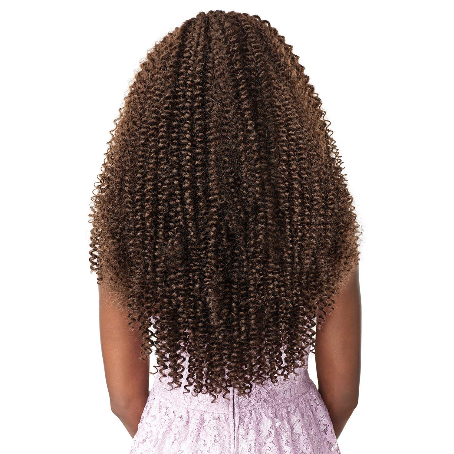 Sensationnel Lulutress Synthetic Crochet Braid - WATER WAVE 18 (2 Dark Brown)