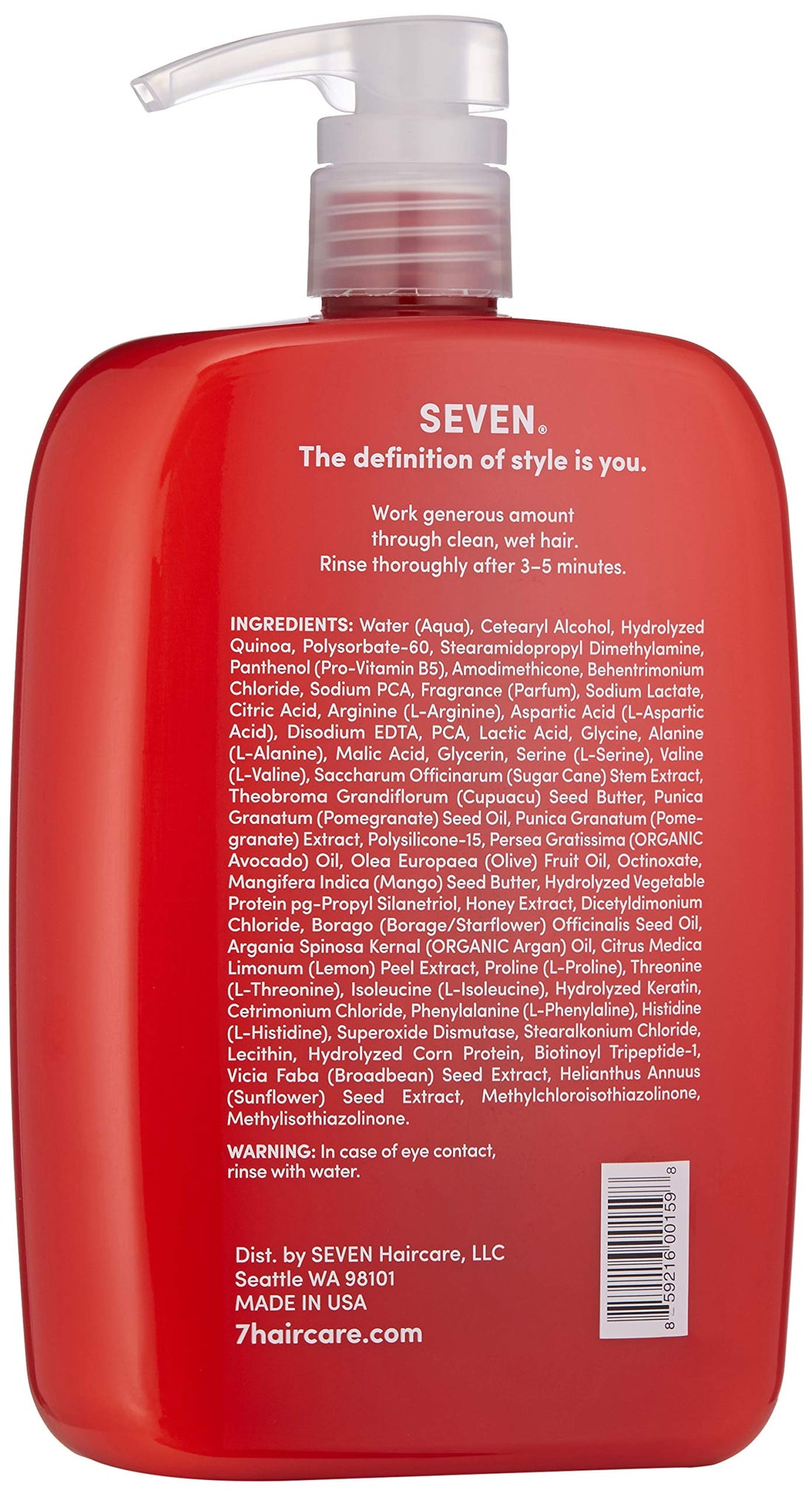 SEVEN SEVEN Rinzu Color Conditioner, 32 fl. oz.