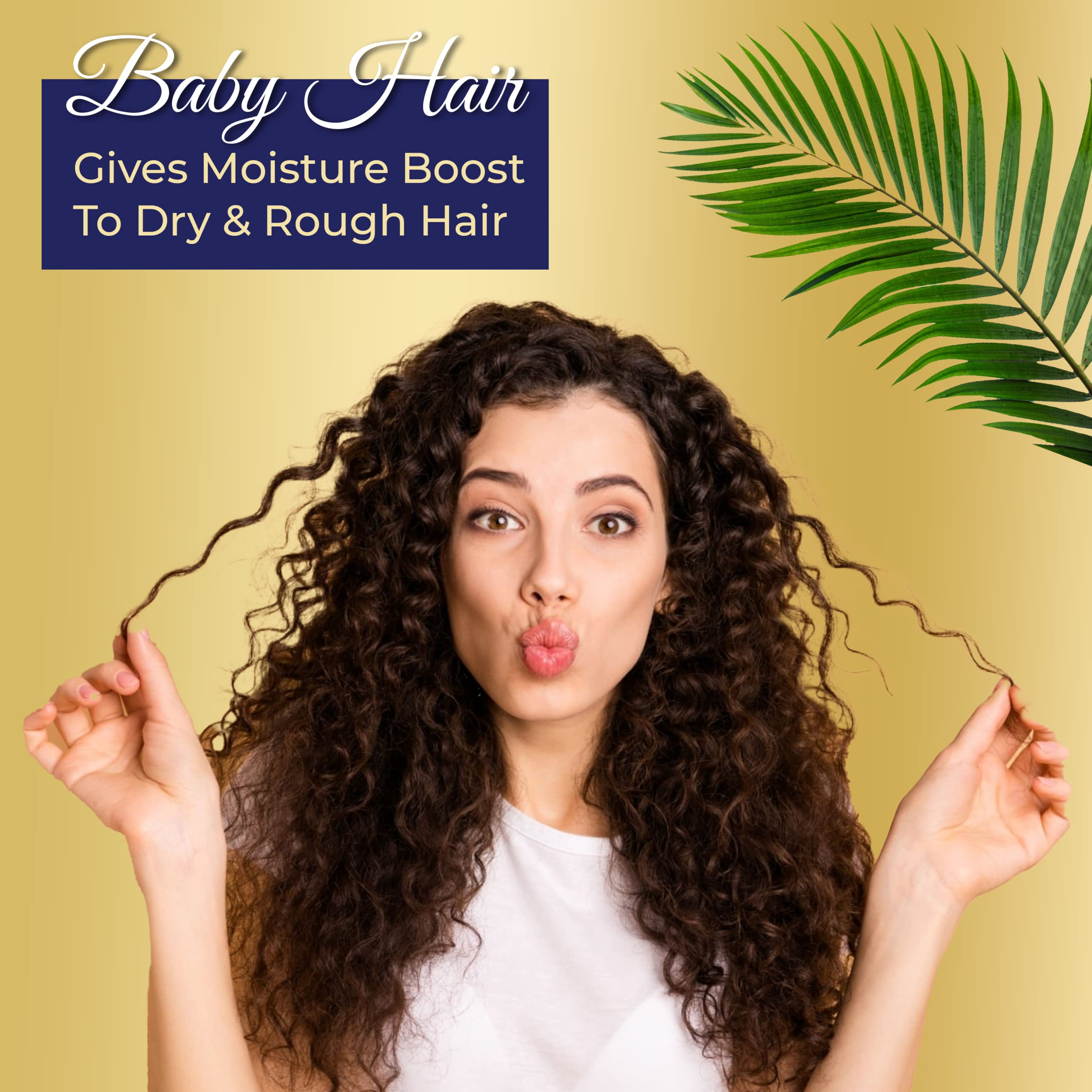 Baby Hair, Coconut Tress Intense Moisture Shampoo and Conditioner Duo - Hydrating Hair Care for All Hair Types Count Pack 33.8oz.