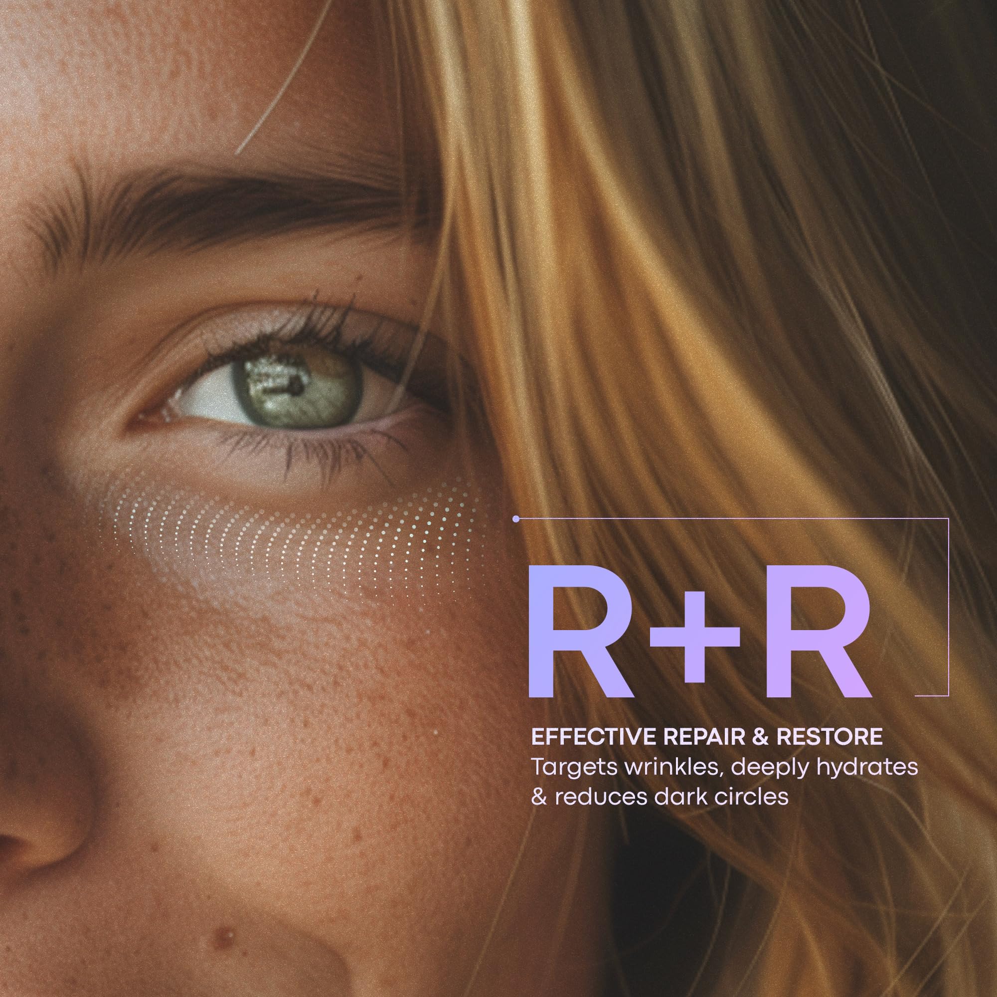 BIOSENS Under Eye Gel with Peptides, Niacinamide, Vitamin E, Eye Bags Treatment for Women & Dark Circles Treatment, Refreshes Tired look, Anti Aging, Fast-Absorbing, Airless 0.5 fl oz