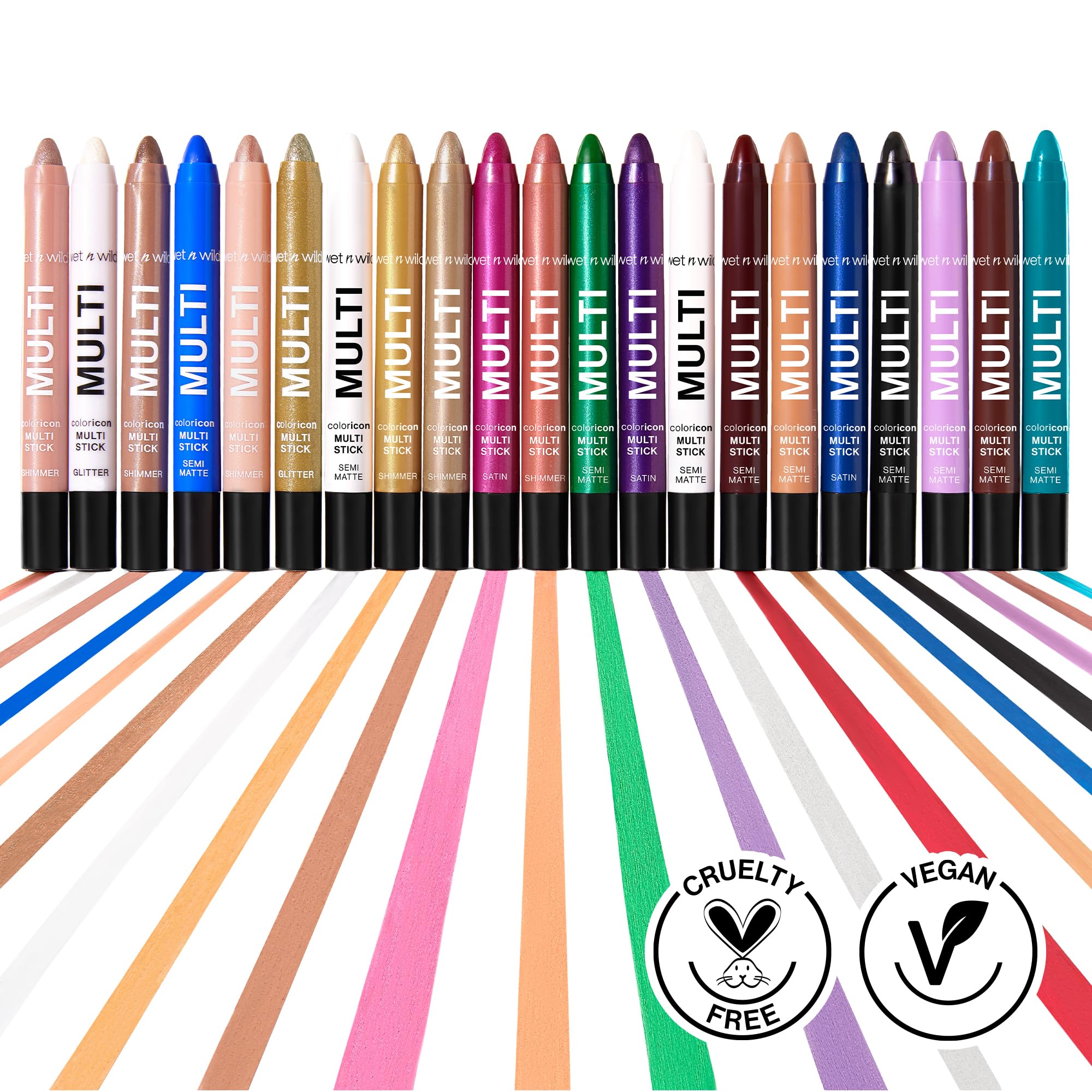 wet n wild Color Icon Cream Eyeliner Eyeshadow Multi-Stick, Moisturizing, Nourishing Velvety Cream-to-Powder Buildable & Blendable Formula, Cruelty-Free & Vegan - Nocturnal Behavior