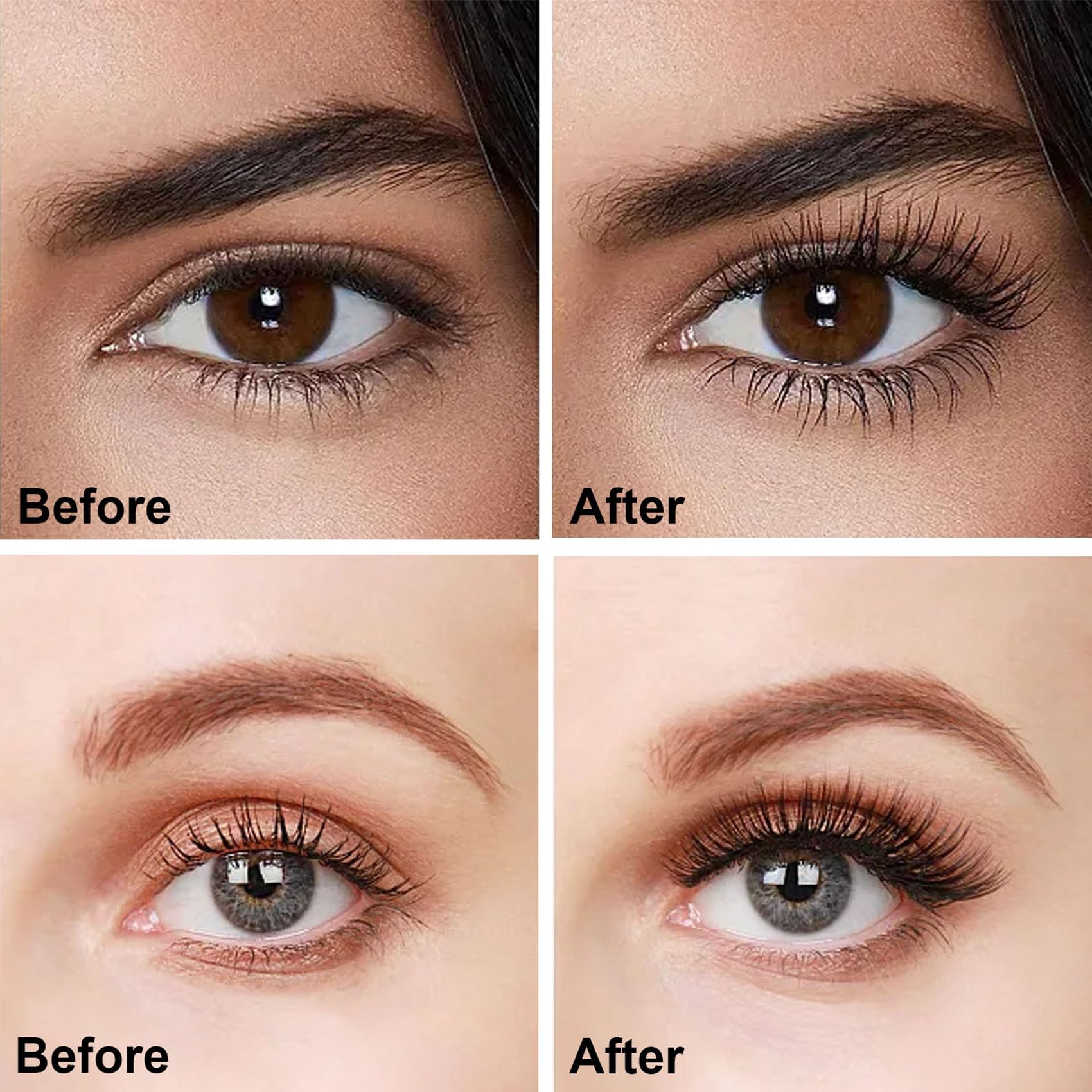 Castor Oil for Eyelashes and Eyebrows, Eyelash Castor Oil Growth Serum with Mascara Tubes to Grow Eyelashes Fast and Thicker, Cold Pressed Organic Castor Oil for Hair Face, Skin and Body Moisturizer