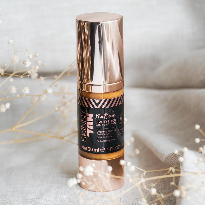 Skinny Tan No-Tox Beauty Elixir 30ml | Face Serum with Vitamin E and Gradual Tan