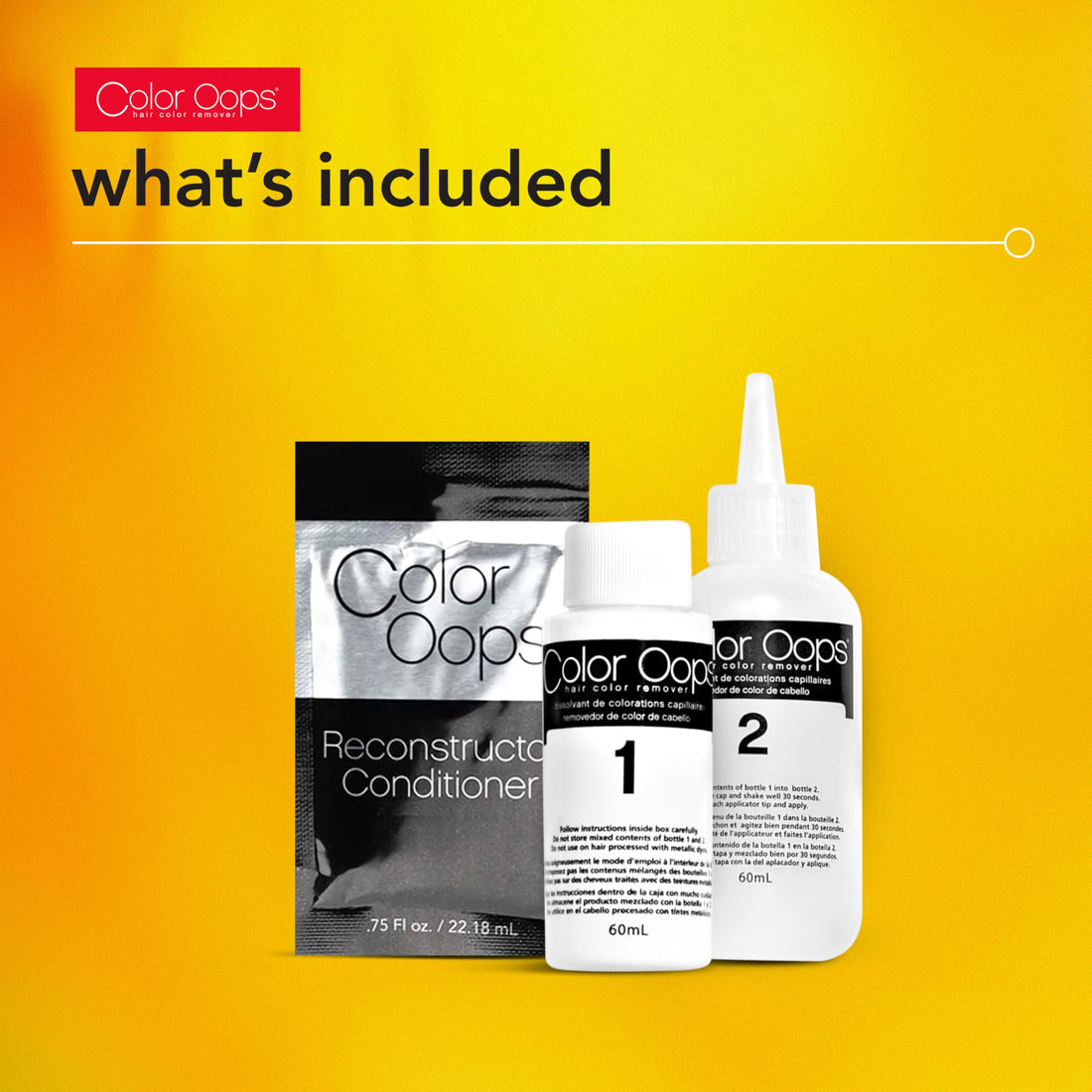 Color Oops Extra Conditioning Hair Color Remover and Reconstructor Conditioner Bundle, Hair Dye Remover Processes in 20 Minutes, Safely Removes Permanent & Semi-Permanent Dye