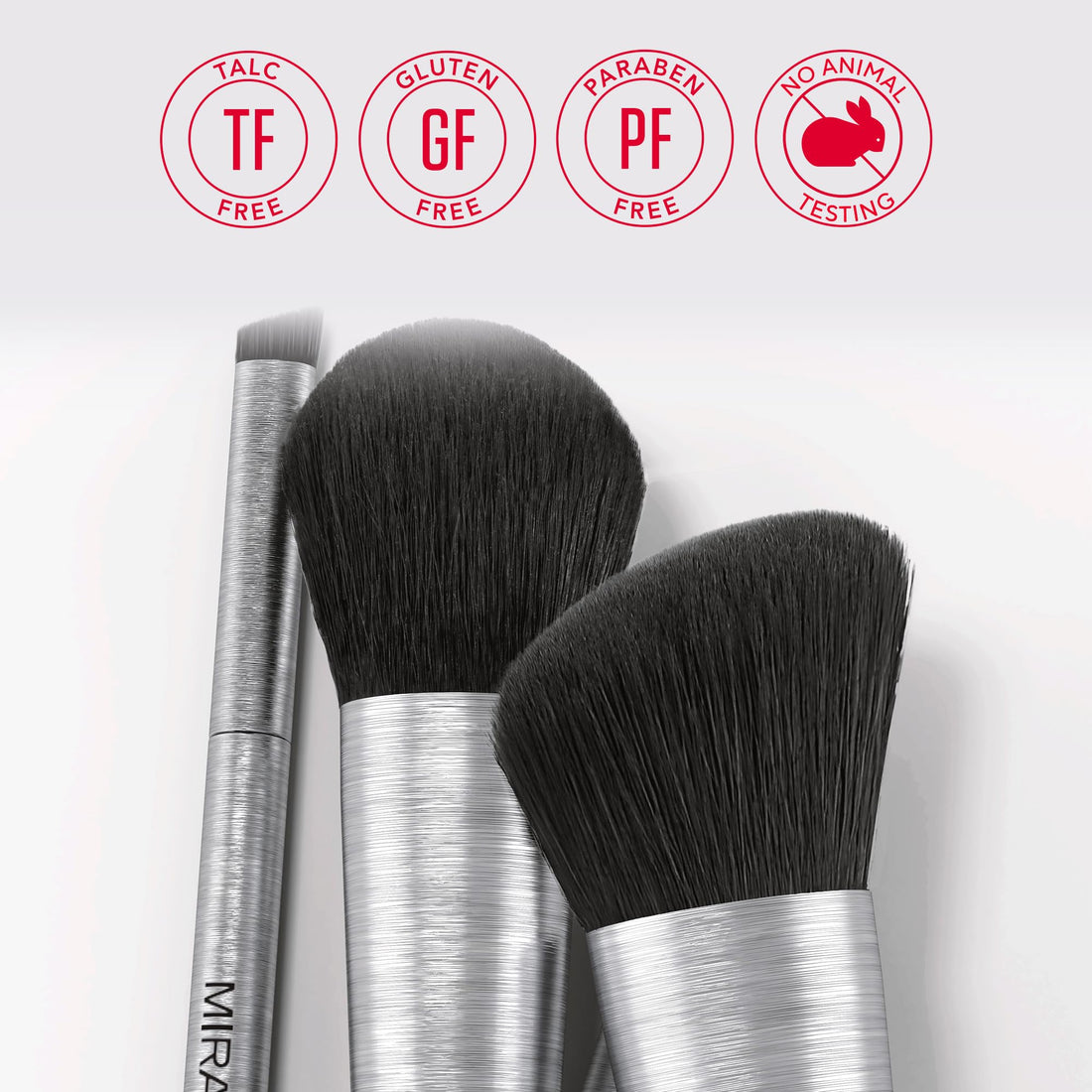 Mirabella Perfecting Concealer Brush - Professional & Premium Makeup Beauty Brushes - Natural & Cruelty-Free Synthetic Bristles, Hand-Sculpted Brushed Aluminum Luxury Cosmetic Make Up Brush