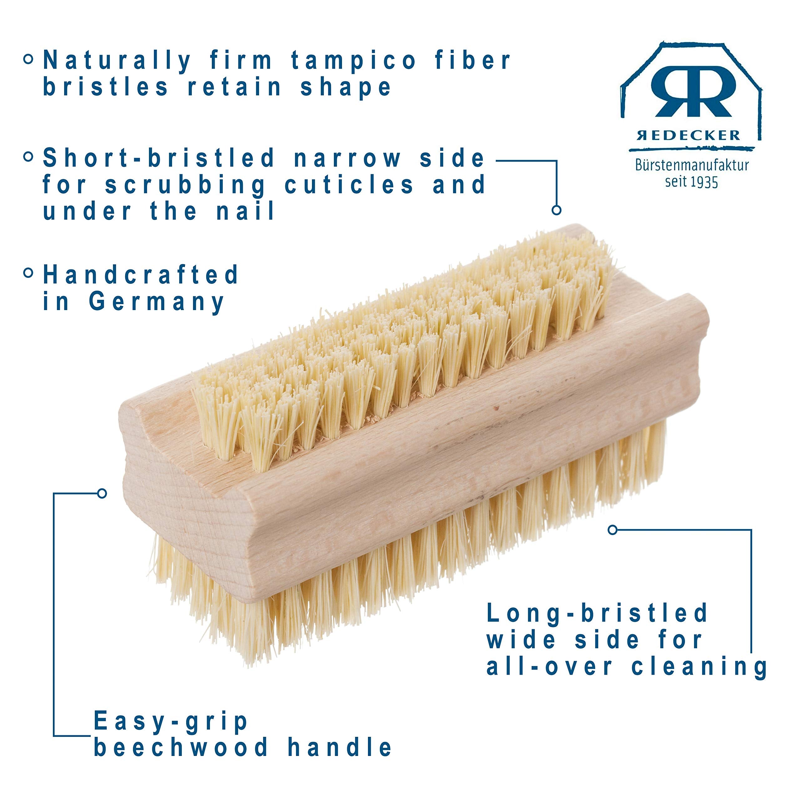B ¼rstenhaus Redecker Beechwood and Natural Fiber Nail Brush, 3-3/4 Inches