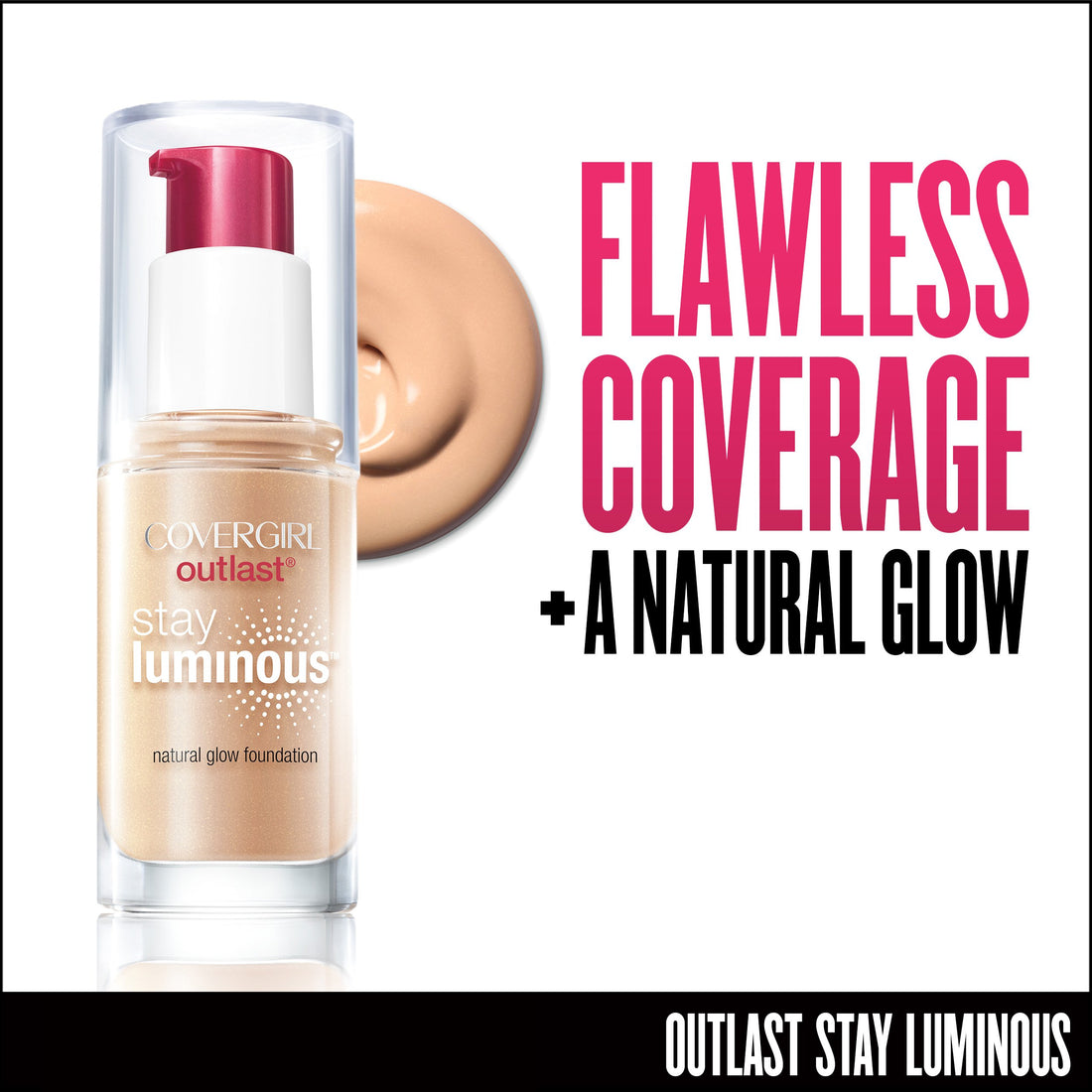 CoverGirl Outlast Stay Luminous Foundation, Medium Beige, 1 Ounce