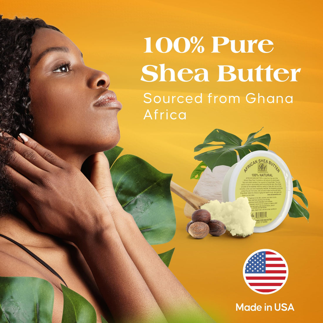RA COSMETICS Pure African Shea Butter Whipped 5oz