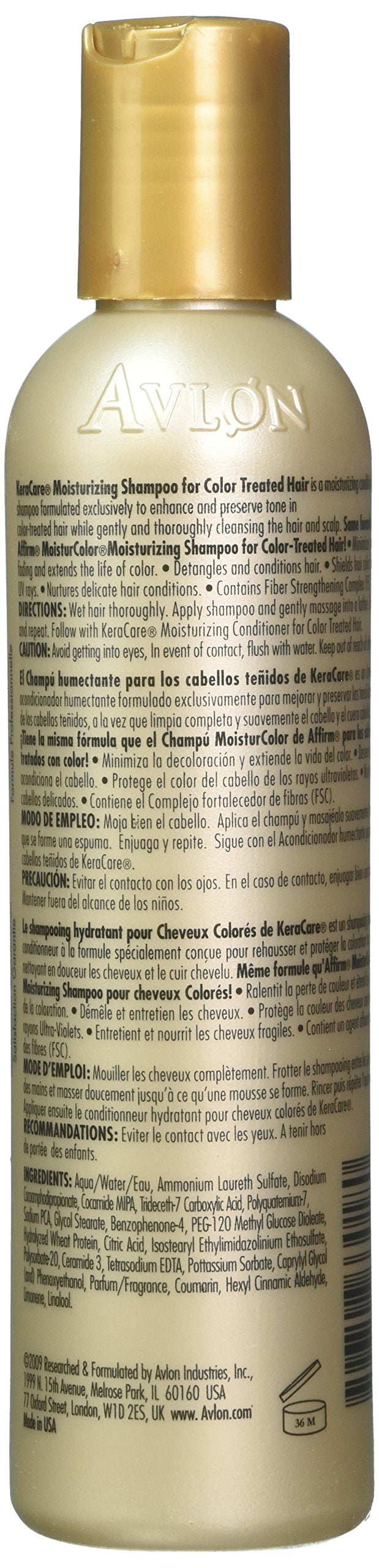 Avlon KeraCare Moisturizing Shampoo for Color Treated Hair 8oz