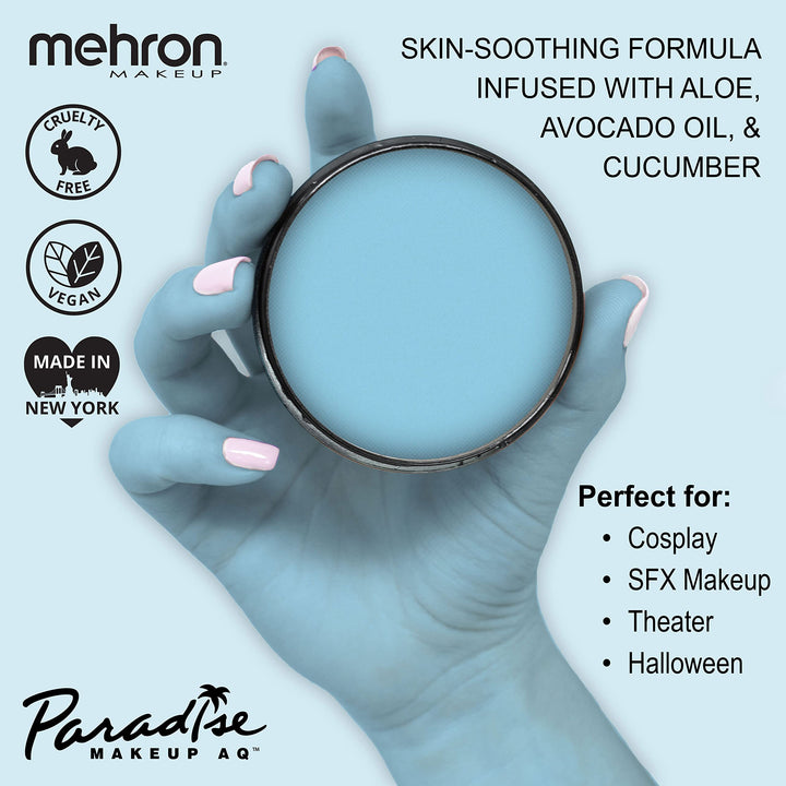Mehron Makeup Paradise Makeup AQ Face & Body Paint (1.4 oz) (Light Blue)