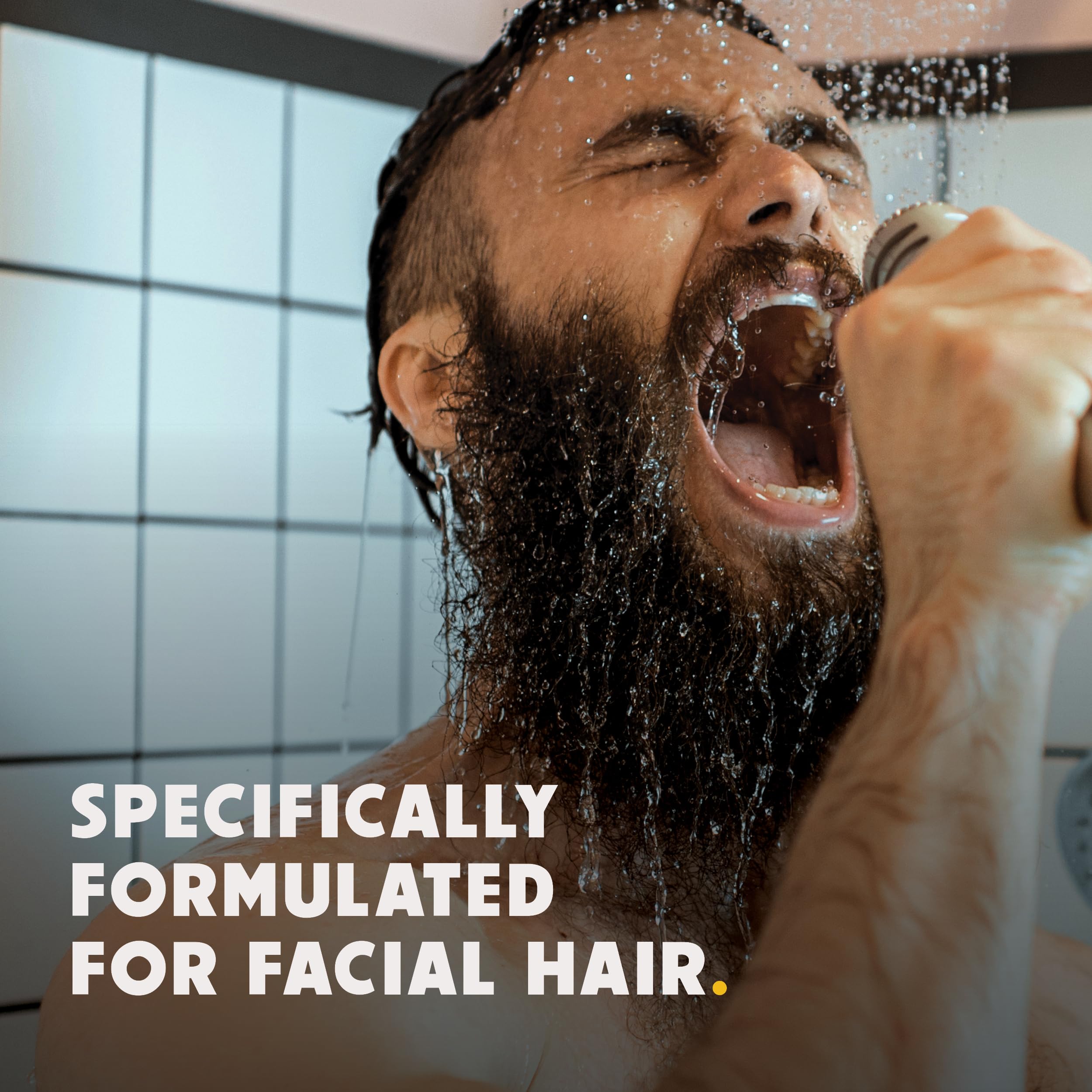 WARLORD 3-in-1 Mens Body Wash, Hair Shampoo Conditioner & Beard Wash - Hydrating & Formulated for Facial Hair w/Vitamin E & Antioxidants for Sensitive Skin - Southern Tobacco, 16 oz bottle w/pump