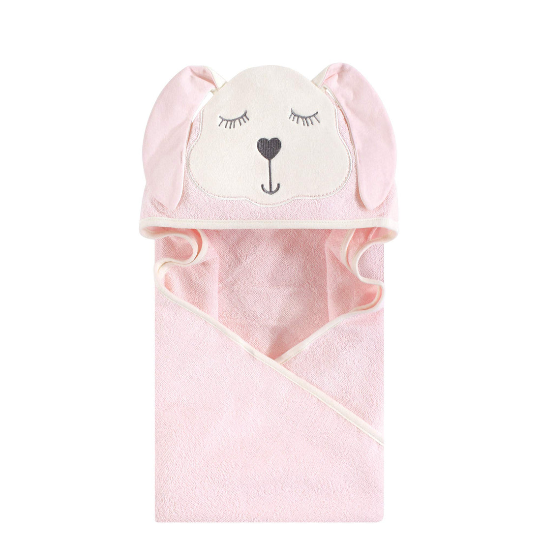 Hudson Baby Unisex Baby Cotton Animal Face Hooded Towel, Modern Bunny, One Size