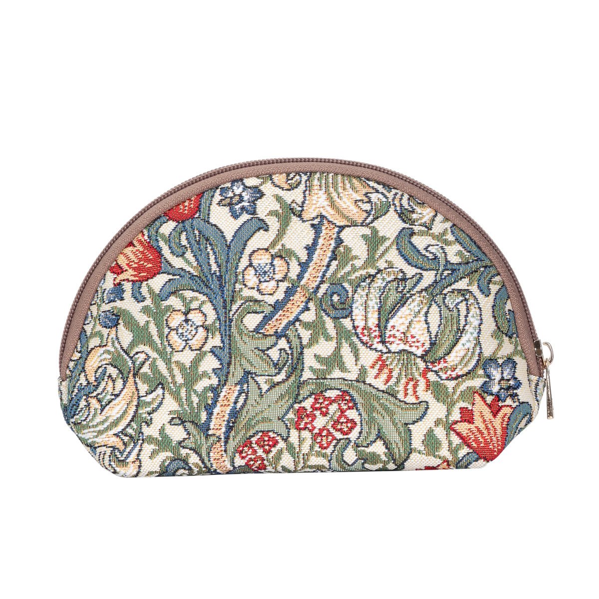 Signare Tapestry cosmetic bag makeup bag for Women with William Morris Golden Lily Design (COSM -GLILY)