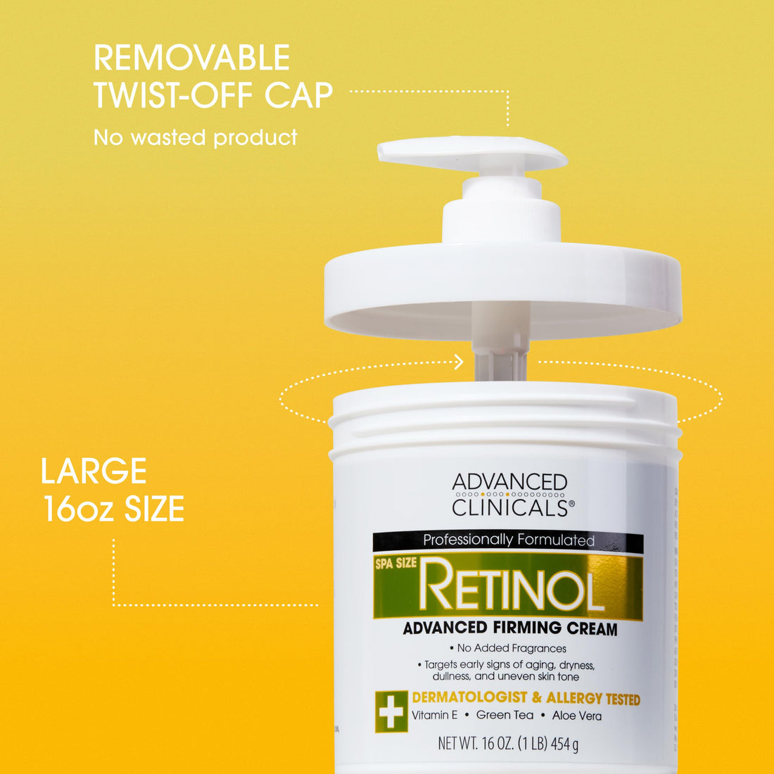 Advanced Clinicals Retinol Body Lotion + Firming Collagen Body Oil 2pc Set | Fragrance Free Retinol Cream Face Moisturizer + Collagen Massage Body Oil | Crepey Skin Care Treatment, 2pc Bundle