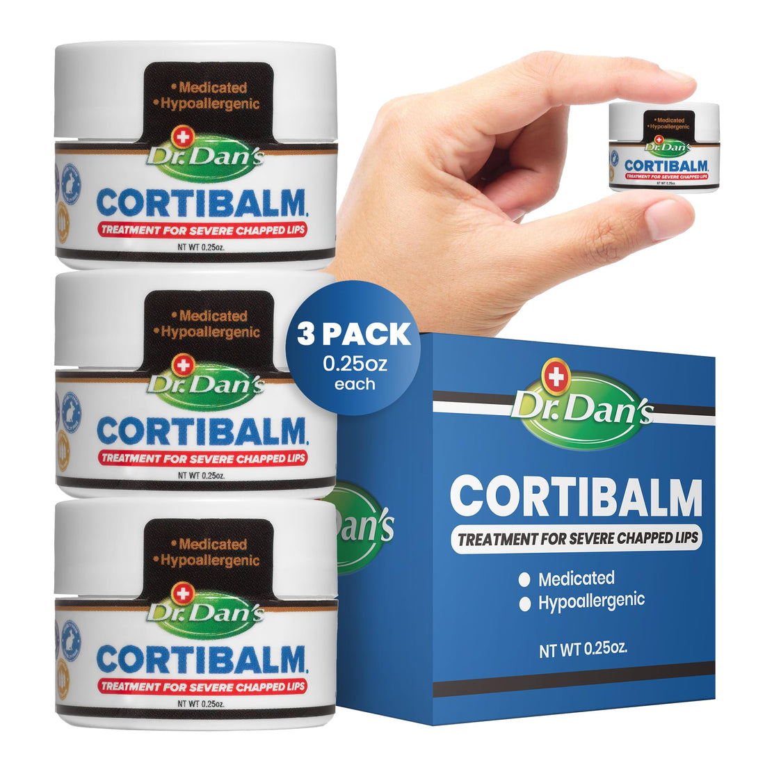 Dr. Dan's CortiBalm Jar - 3 pack