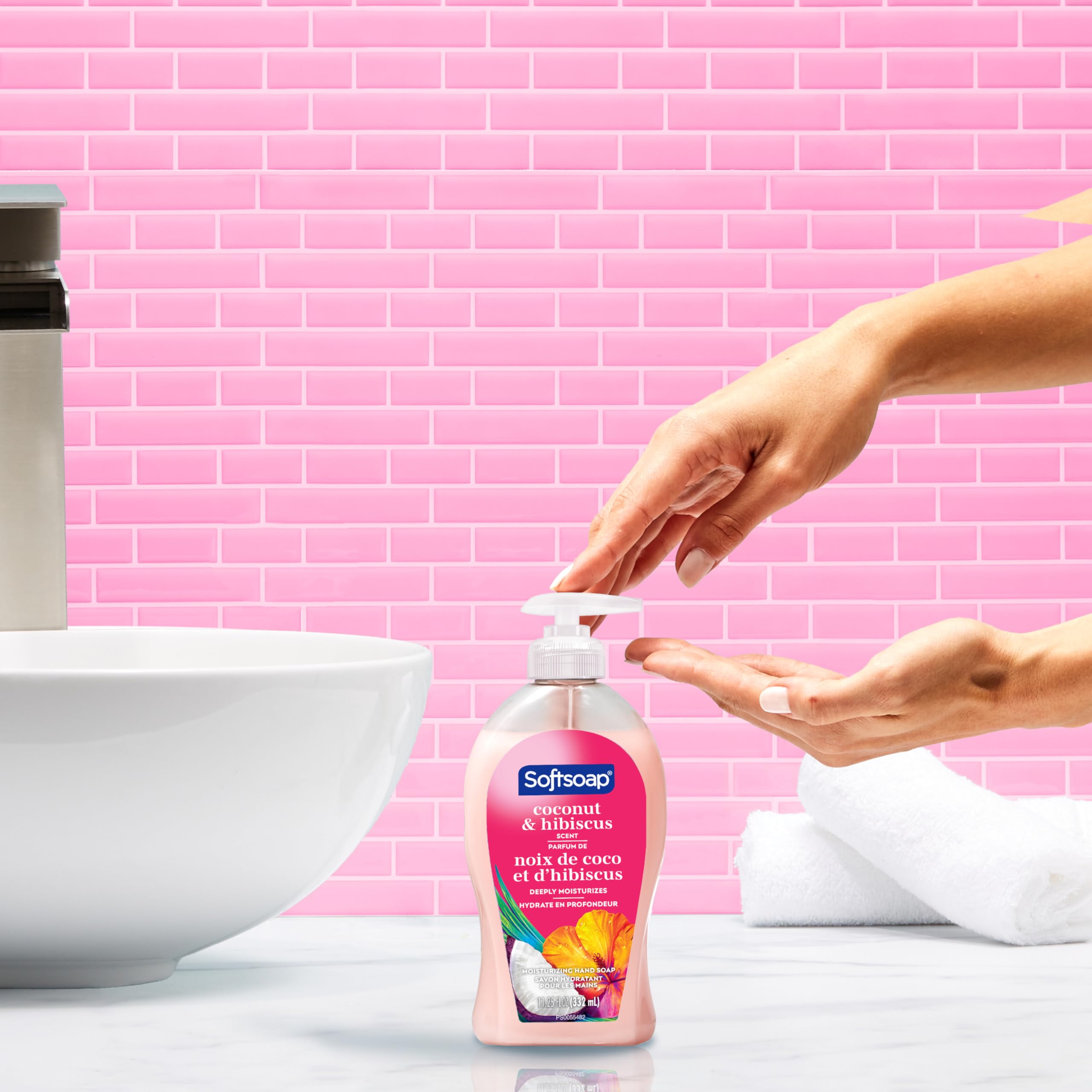 Softsoap Hydrating Liquid Hand Soap, Coconut & Hibiscus - 11.25 Fluid Ounce, 6 pack