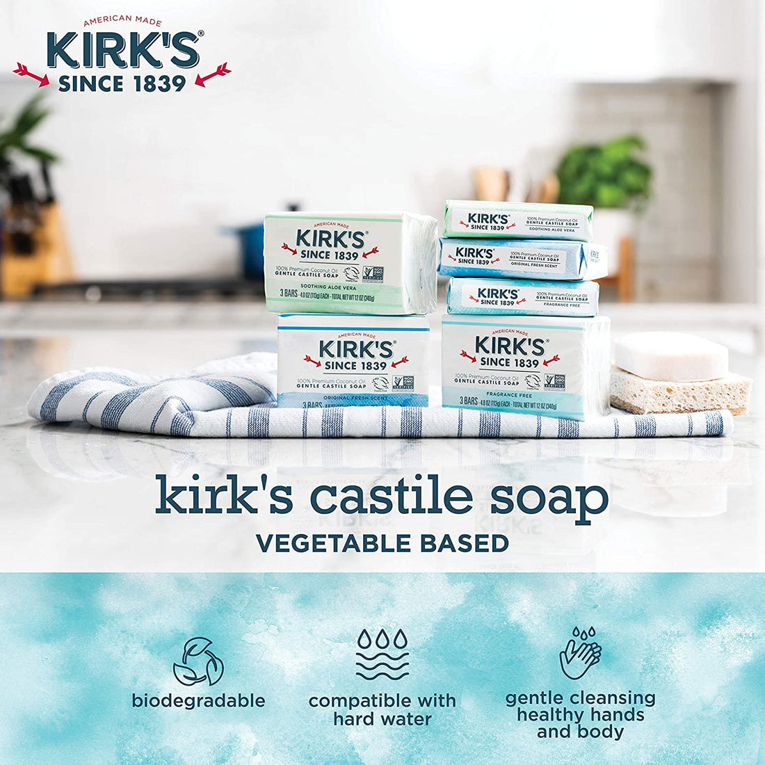Castile Soap, Frag Free, 4 oz (Multi-Pack)