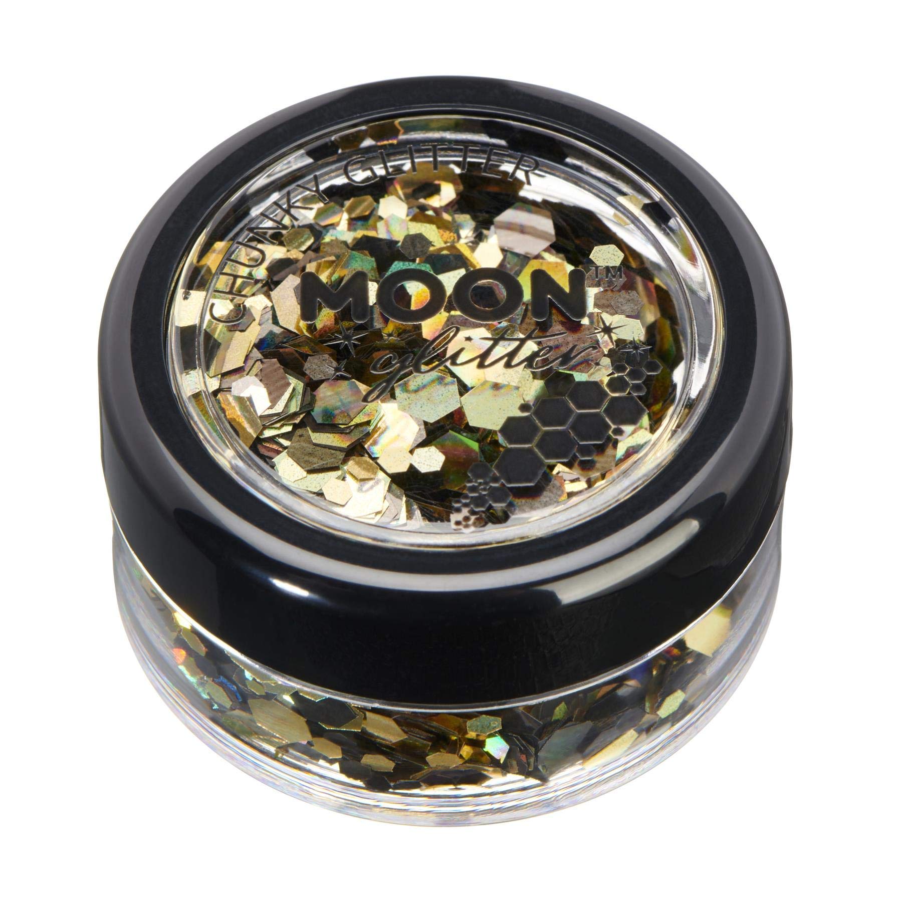 Mystic Chunky Glitter by Moon Glitter – 100% Cosmetic Glitter for Face, Body, Nails, Hair and Lips - 3g - Luxe