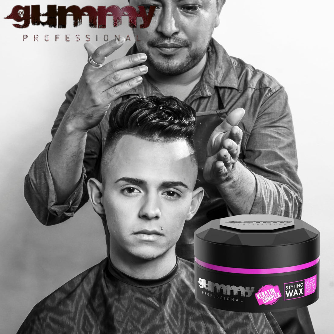 Gummy Hair Styling Wax, 0.21 Pound