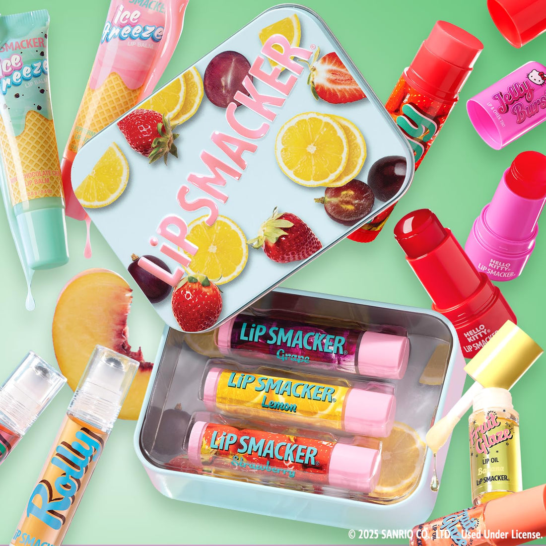Lip Smacker Rolly Lip Gloss, Classic Roller-Ball Design for a Cooling Sensation, Hydrating & Moisturizing Shine - Strawberry