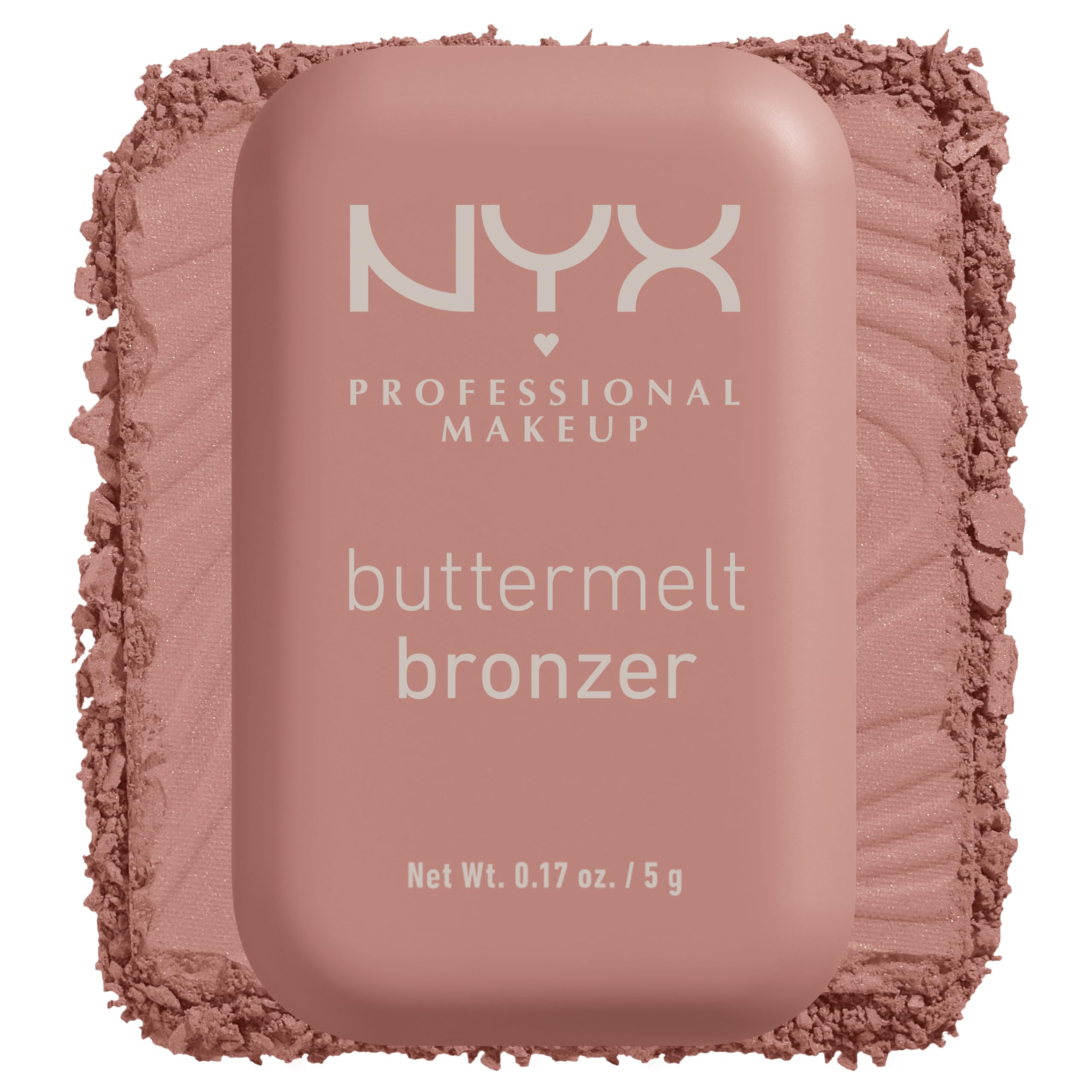 NYX PROFESSIONAL MAKEUP Matte Buttermelt Bronzer, Longwear Face Makeup with Up to 12 Hours of Wear, Vegan Formula - Butta Cup (Light Neutral)
