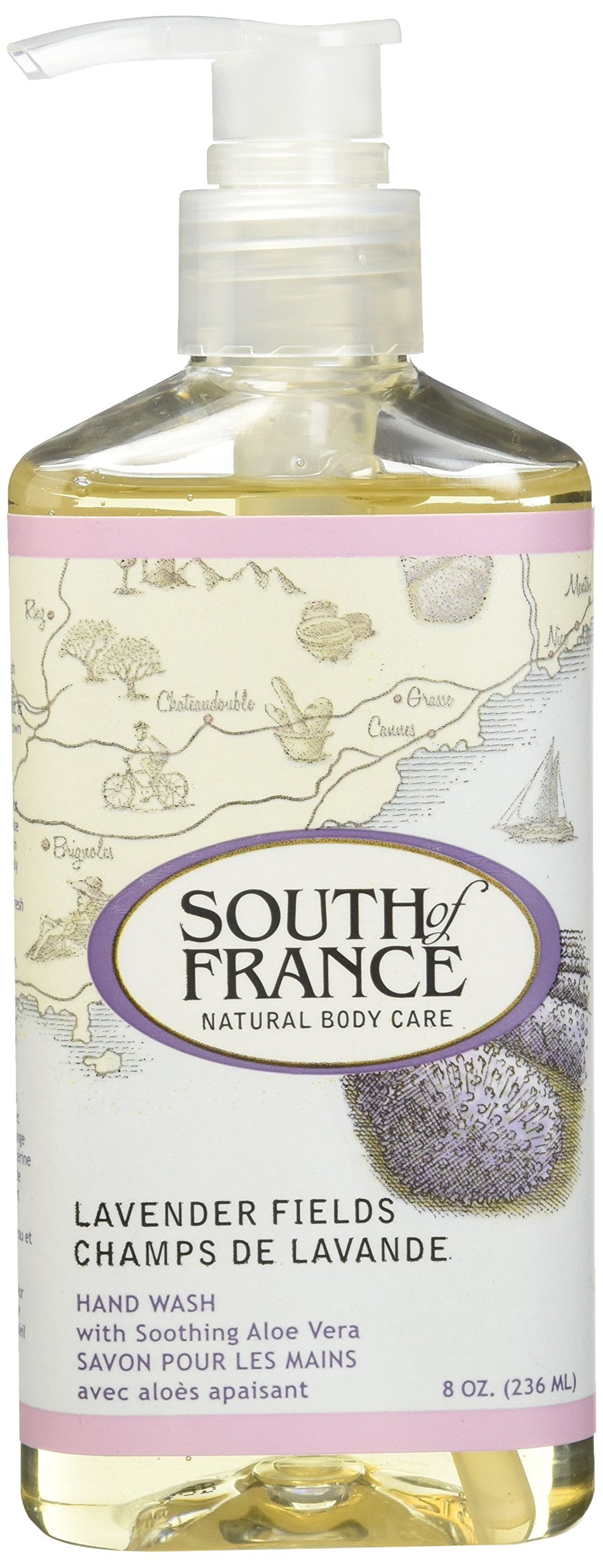 SOUTH OF FRANCE Lavender fields hand wash 8 Ounce, 0.02 Pound