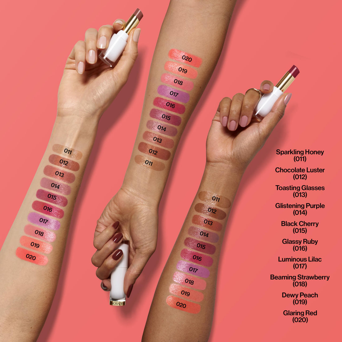 REVLON Super Lustrous Glass Shine Balm, Hydrating Tinted Lip Balm with Hyaluronic Acid, Aloe & Rose Quartz, Light-Medium Coral Lipstick, 019 Dewy Peach, 0.11 oz