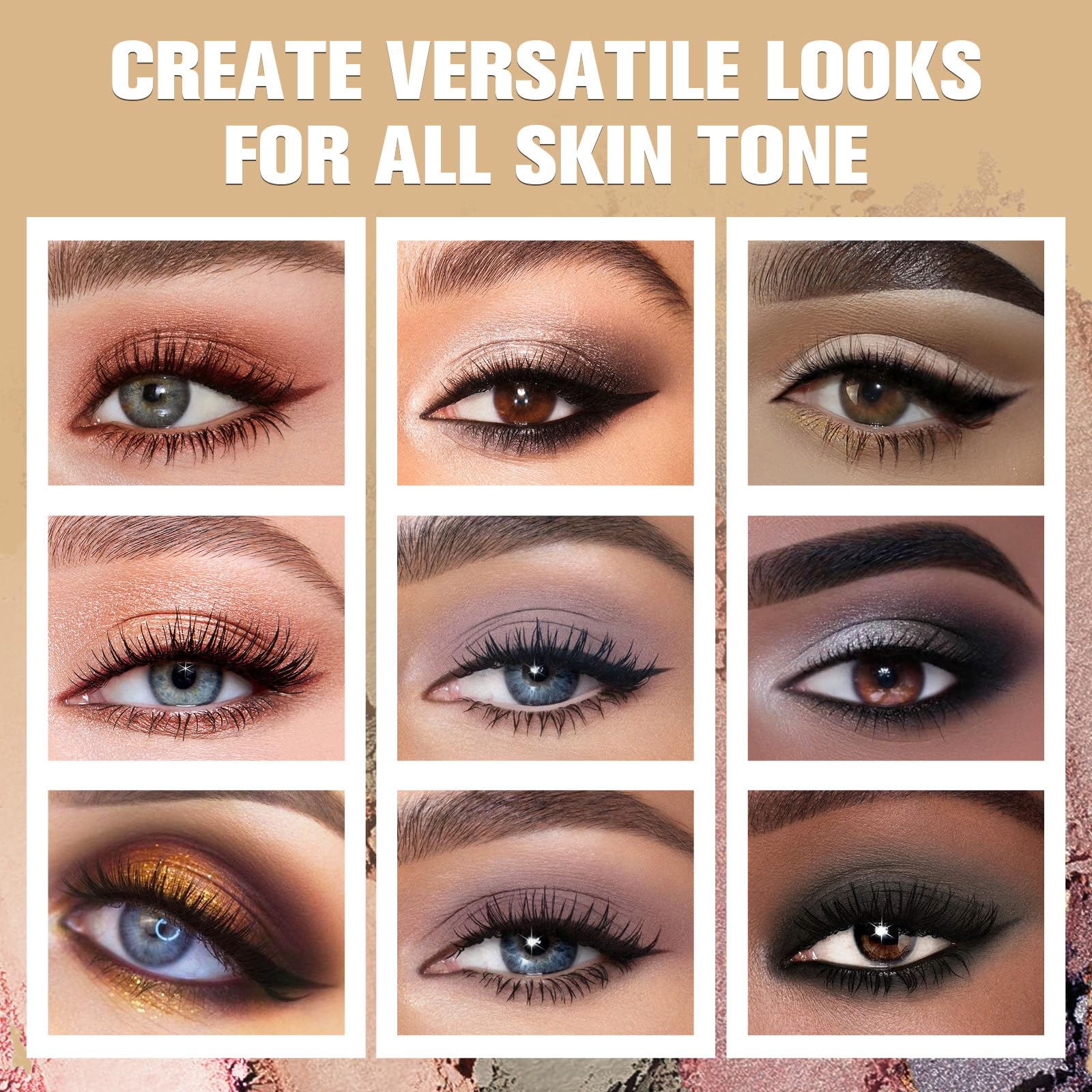 UCANBE 2 PCS Eyeshadow Makeup Palette Kit, 12 Color Naked Nude Eye Shadow Set, Neutral Matte Shimmer Make Up Pallet With Double-Ended Brush, Highly Pigmented Long Lasting Waterproof