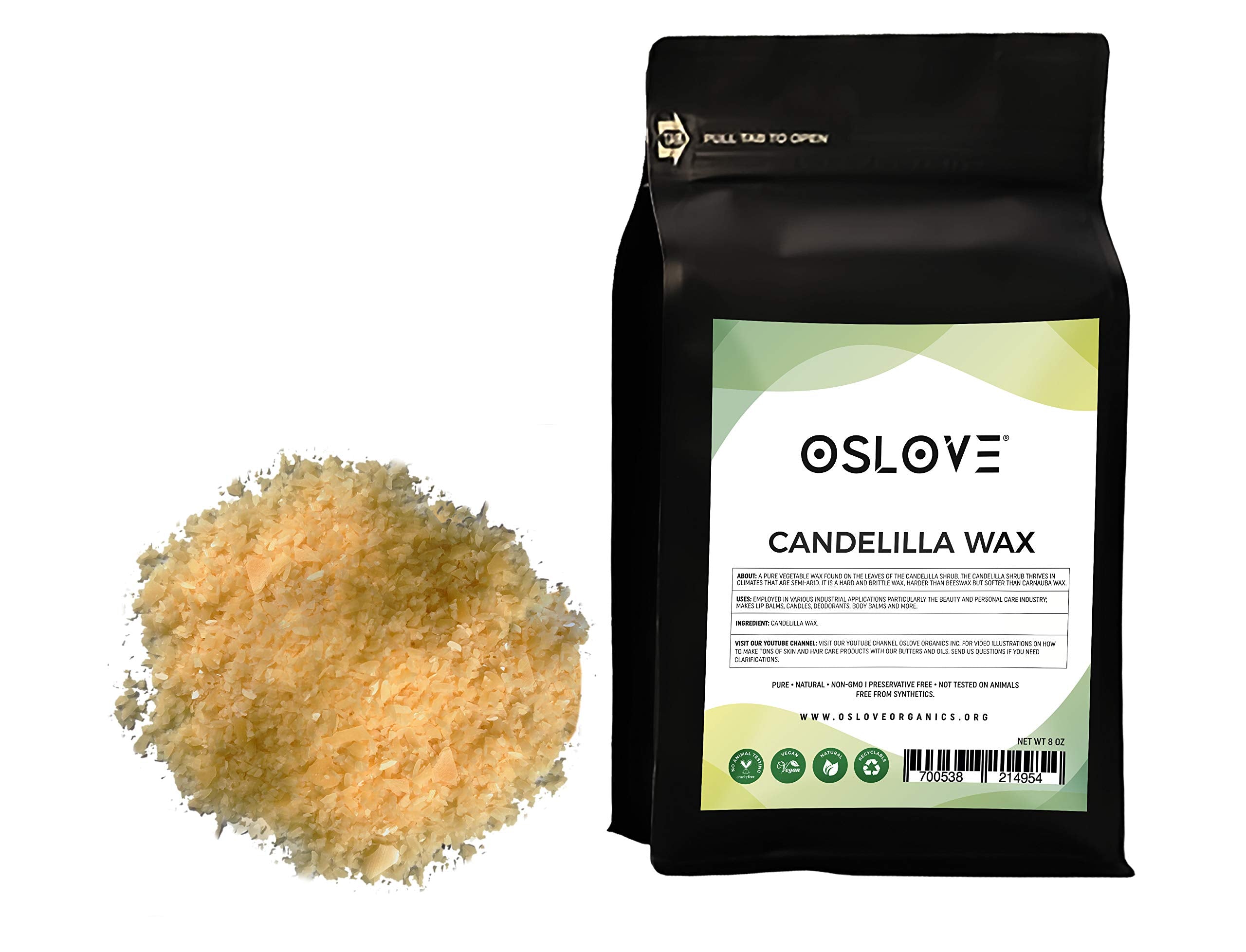 Pure Candelilla Wax 8oz by Oslove Organics