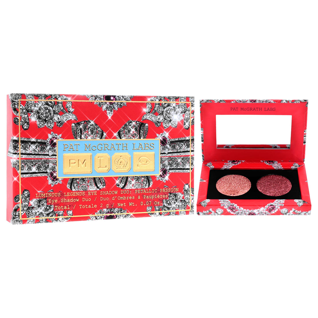 Pat Mcgrath Labs Luminous Legends Eye Shadow Duo - Petallic Passion for Women - 0.07 oz Eye Shadow