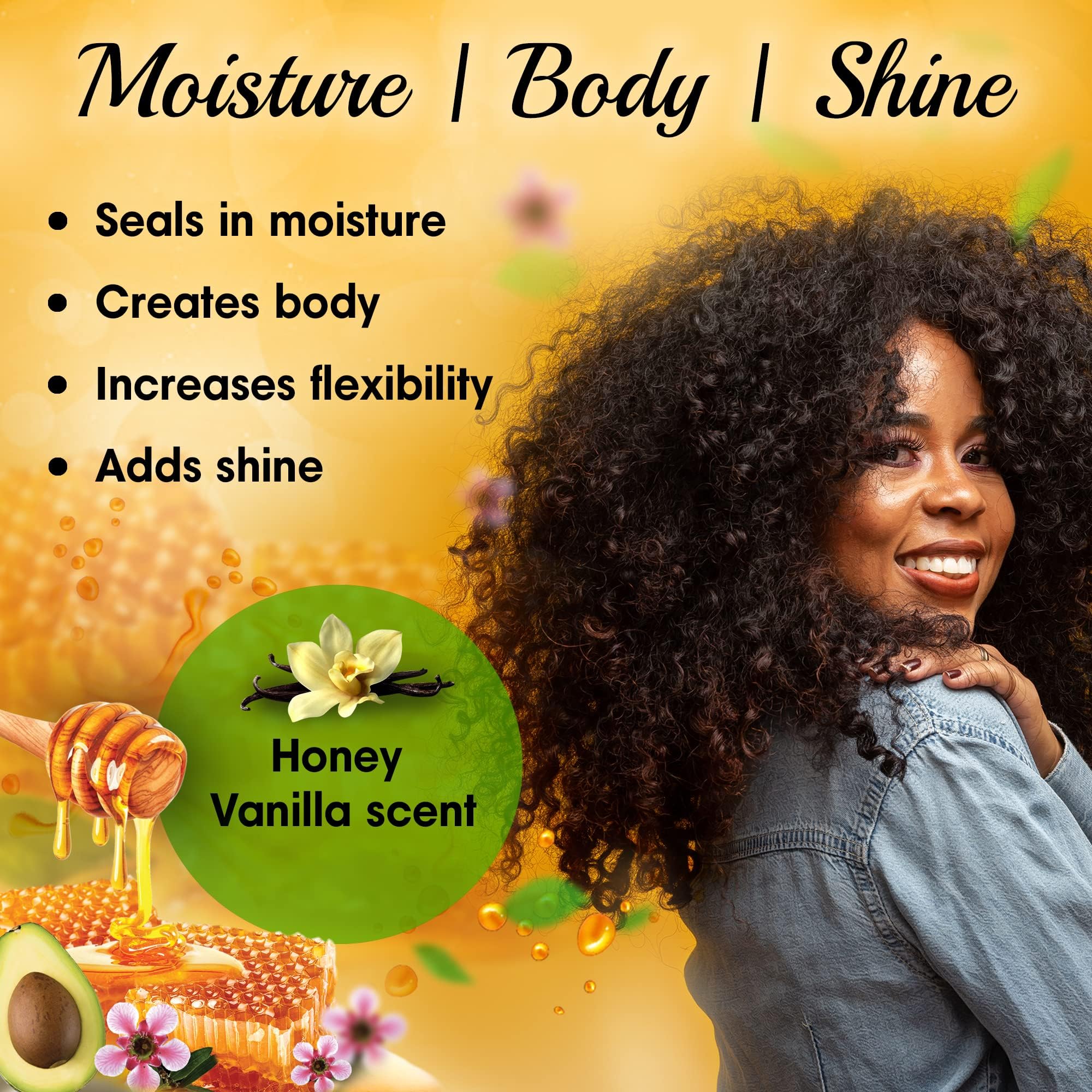 Sofn’free Moisture Rich Conditioner with Manuka Honey & Avocado Natural Hair Butter and Hair Moisturizer for Coily & Curly Hair - 11.83 Fl Oz (Pack of 1)