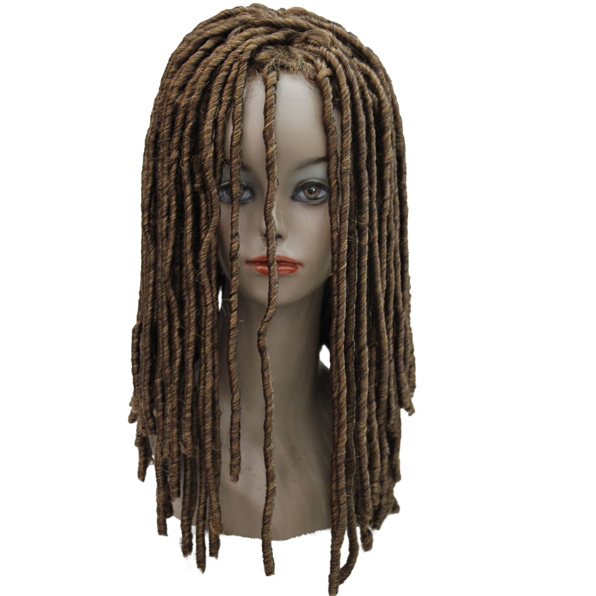 27/33 Strawberry Blonde and Dark Auburn : Lydell Twist Hair Crotchet Braids Wigs Synthetic Dreadlocks Braids Hair Wig (27/33 Strawberry Blonde and Dark Auburn)