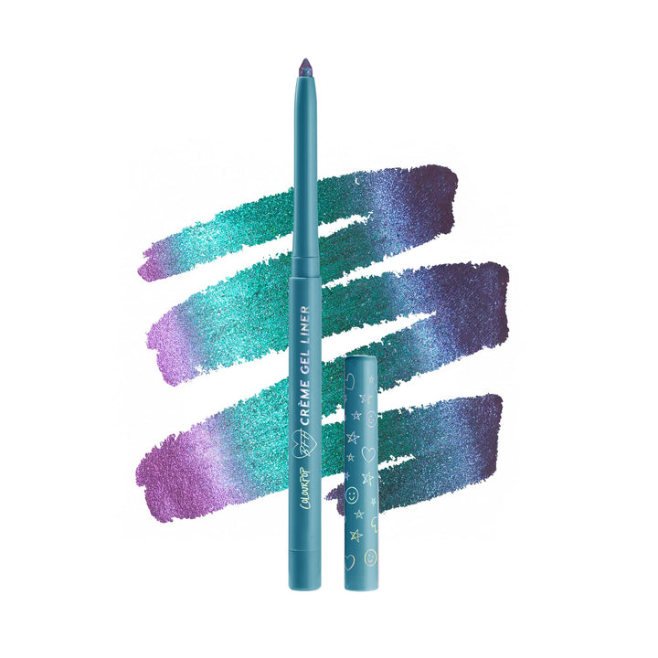 ColourPop Crème Gel Waterproof Chrome Eyeliner - 18HR Wear, Ultra-Pigmented Eyeliner Pencil with Matte & Metallic Finishes - Smudge-Proof, Vegan & Cruelty-Free - Power Trip (0.01 oz)