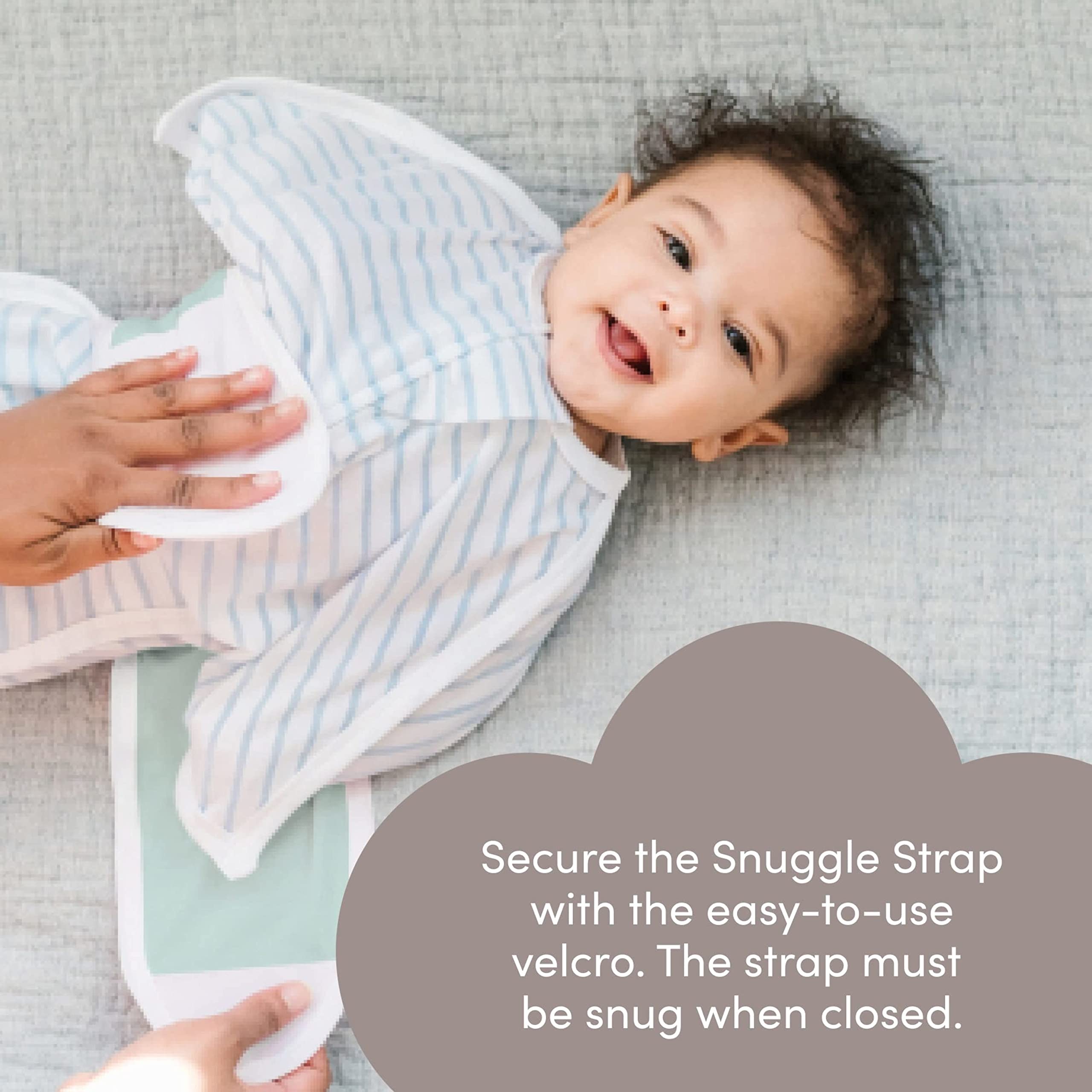 SleepingBaby Zipadee-Zip Snuggle Strap - Wearable Blanket Accessory for Transition Swaddle - One Size, Mint