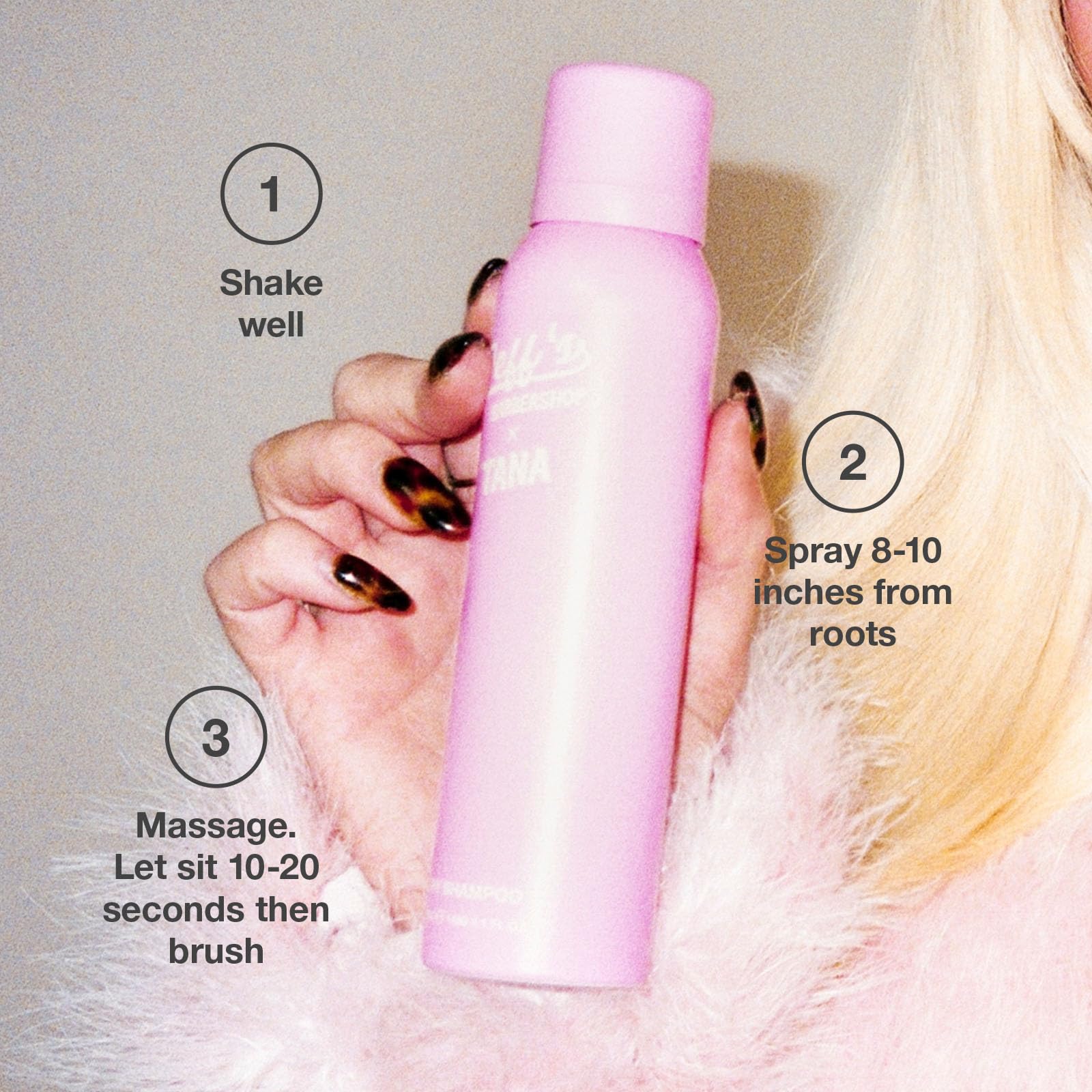 Jeff's Barbershop Jeff x Tana Dry Shampoo, Dry Shampoo Hair Spray, Jeff Wittek & Tana Mongeau, Clear, 4.1 fl oz