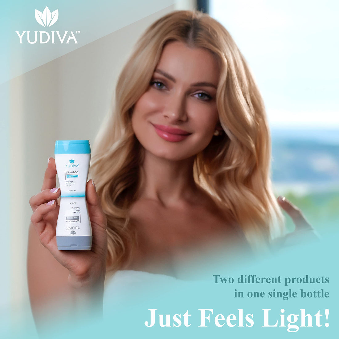 YUDIVA Shea Butter Shampoo & Conditioner Set, TSA travel size 3.3 Fl Oz