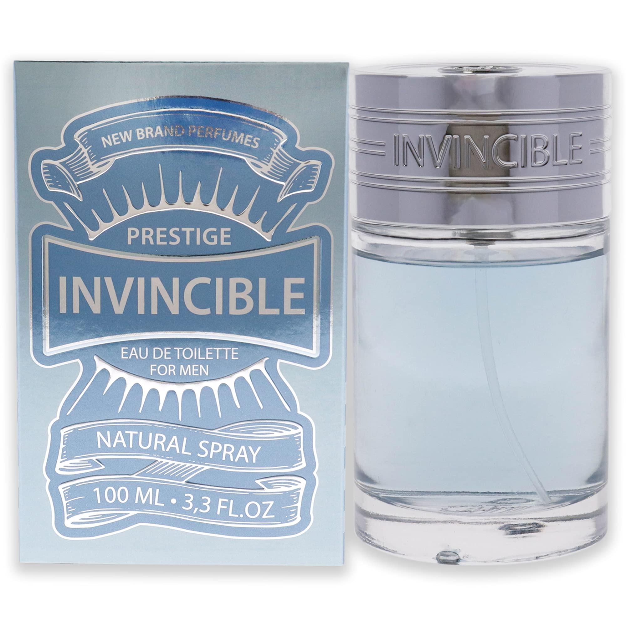 New Brand Invincible By Brand, 3.3 Oz Eau De Toilette Spray For Men