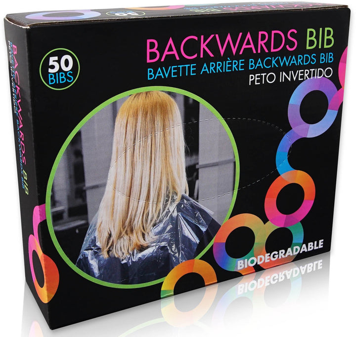 Framar Framar Backwards Bib - 50 Bibs (Protects chairs, capes and clients)