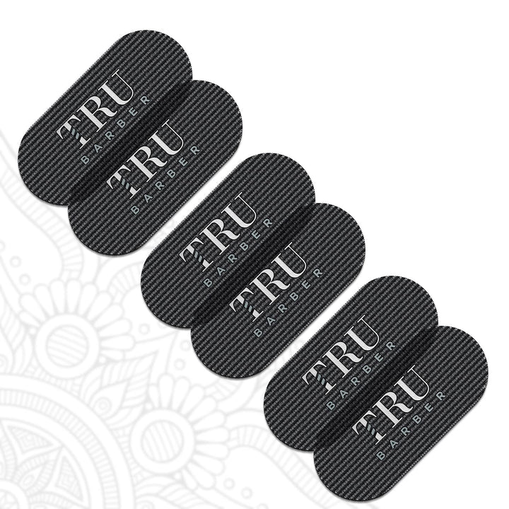 TRU BARBER HAIR GRIPPERS BUNDLE PACK 6 PCS for Men and Women - Salon and Barber, Hair Clips for Styling, Hair holder Grips (Black)