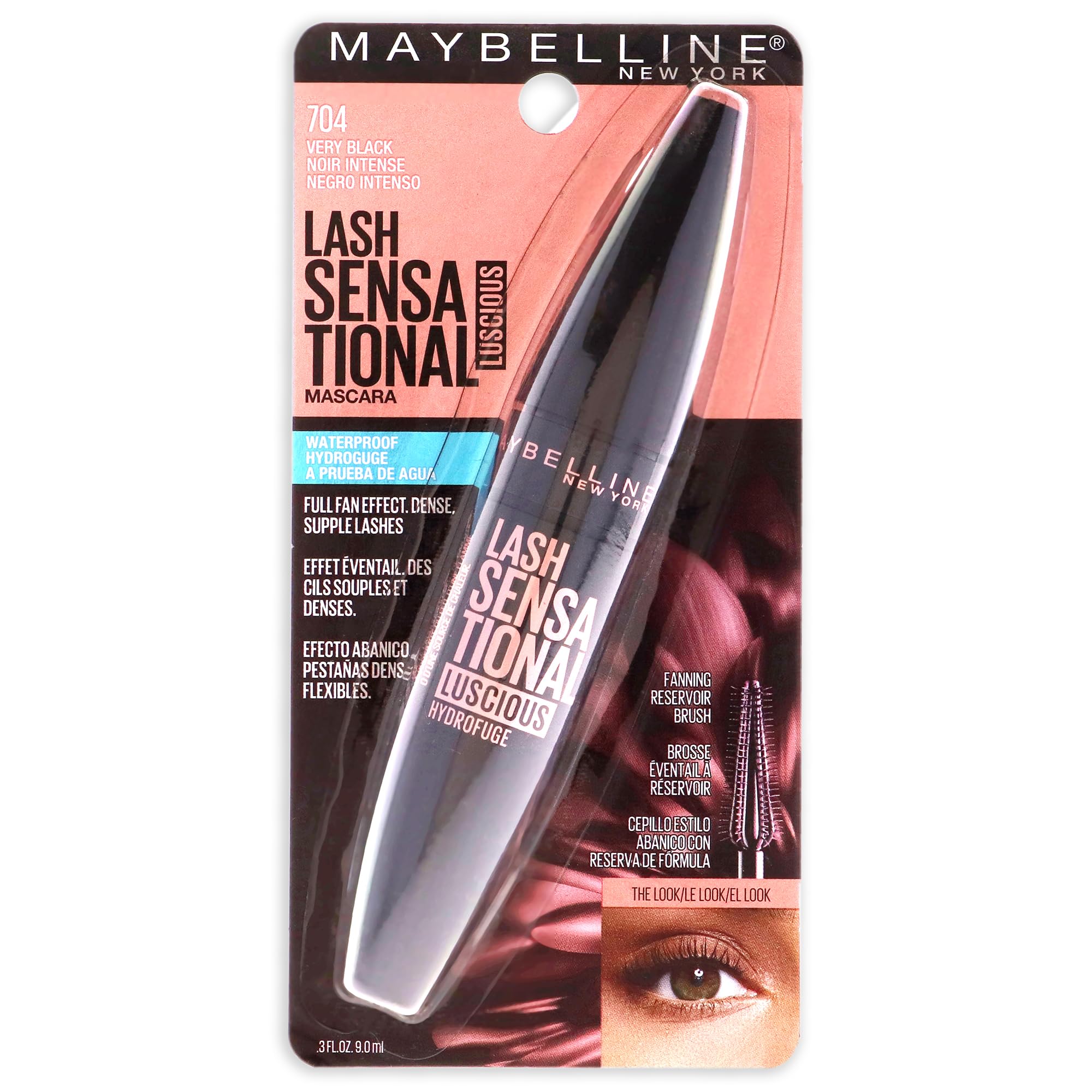 Maybelline New York Lash Sensational Luscious Waterproof Mascara, Very Black, 0.3 fl. oz. K2004600