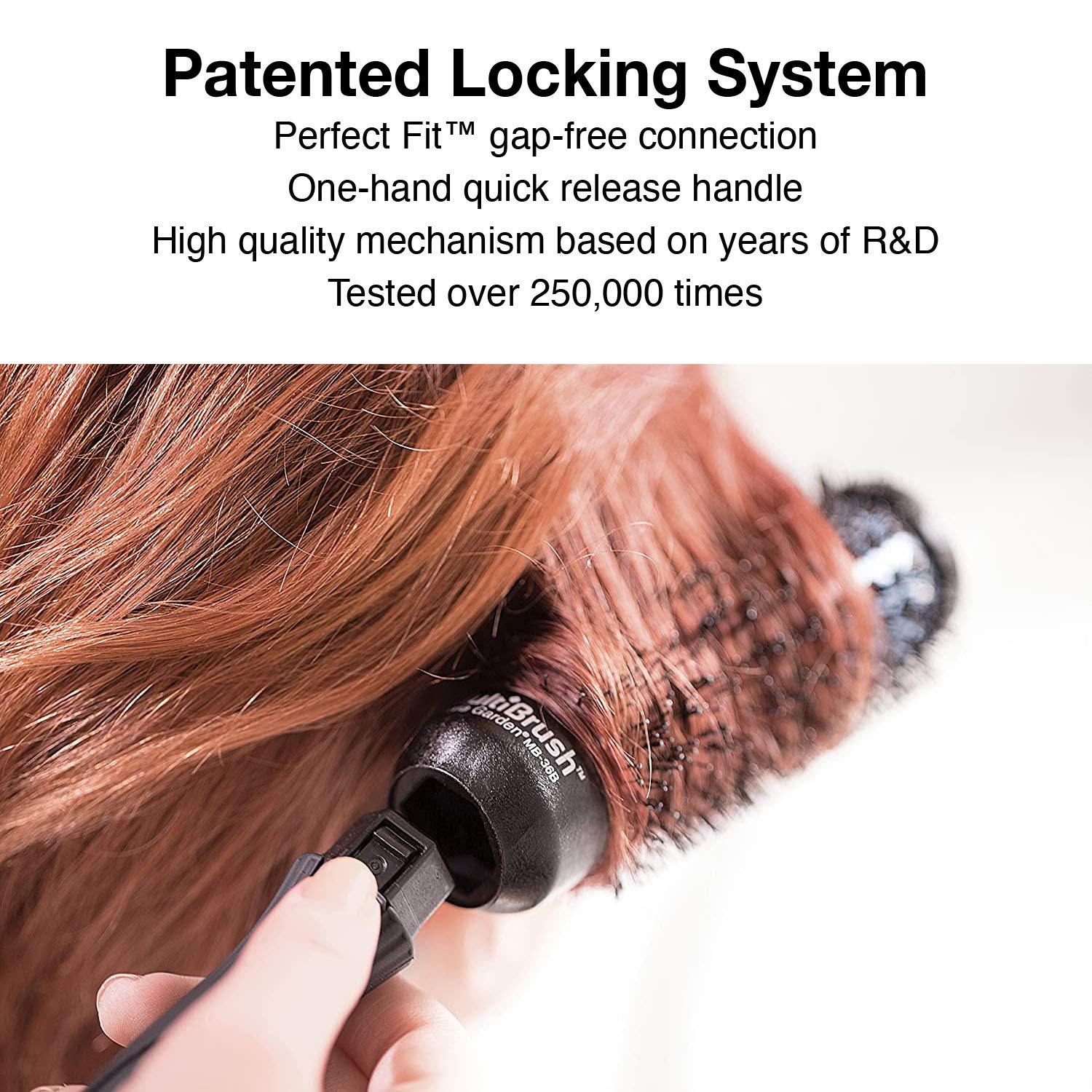 Olivia Garden Multi-Brush Detachable Thermal Styling Hair Brush, MB- 46B, 1 3/4